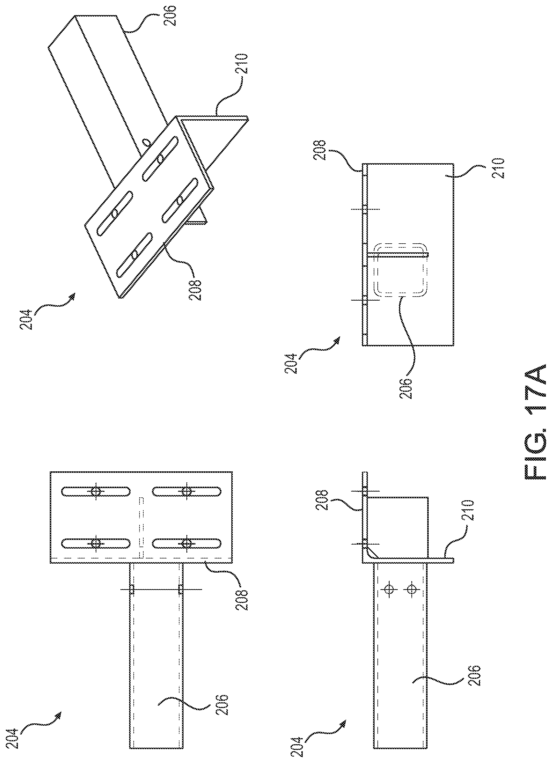 Patent US12305411 Figure 19 – System for accessing and/or allowing safe movement on a unit mounted on a structural support