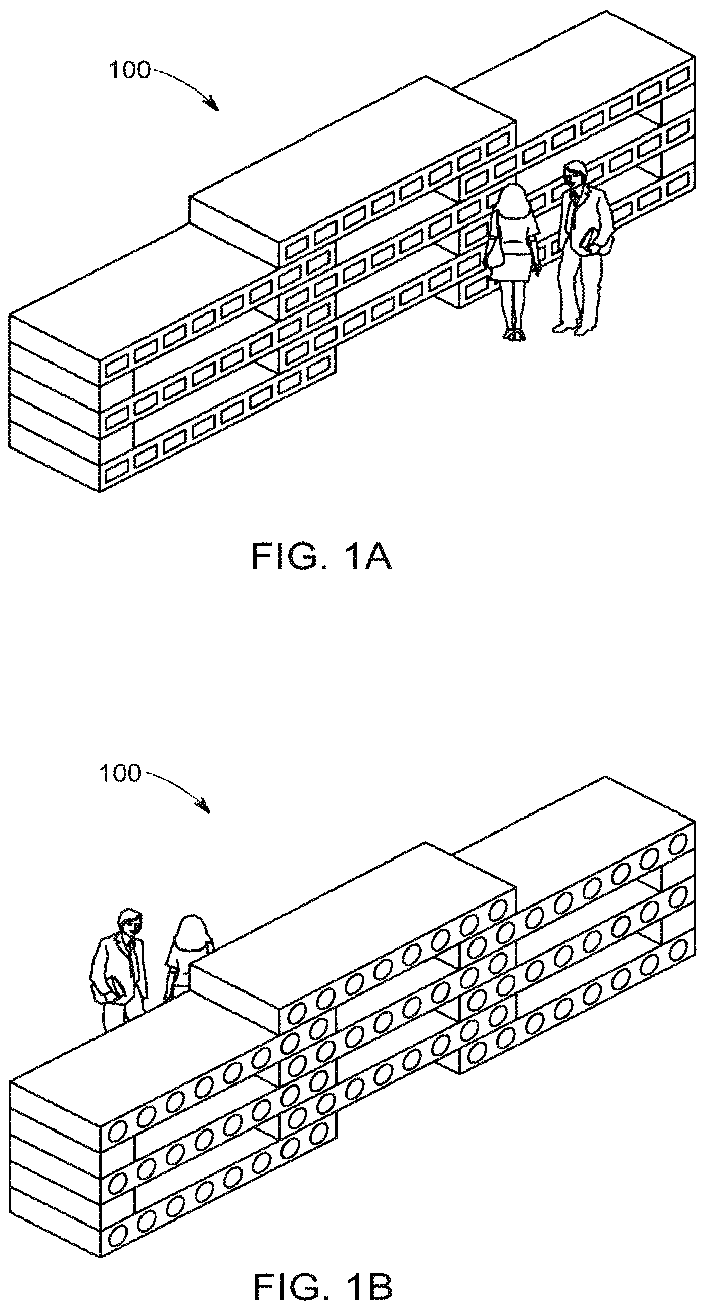 Patent US12305412 Figure 1 – Monolithic columbarium unit