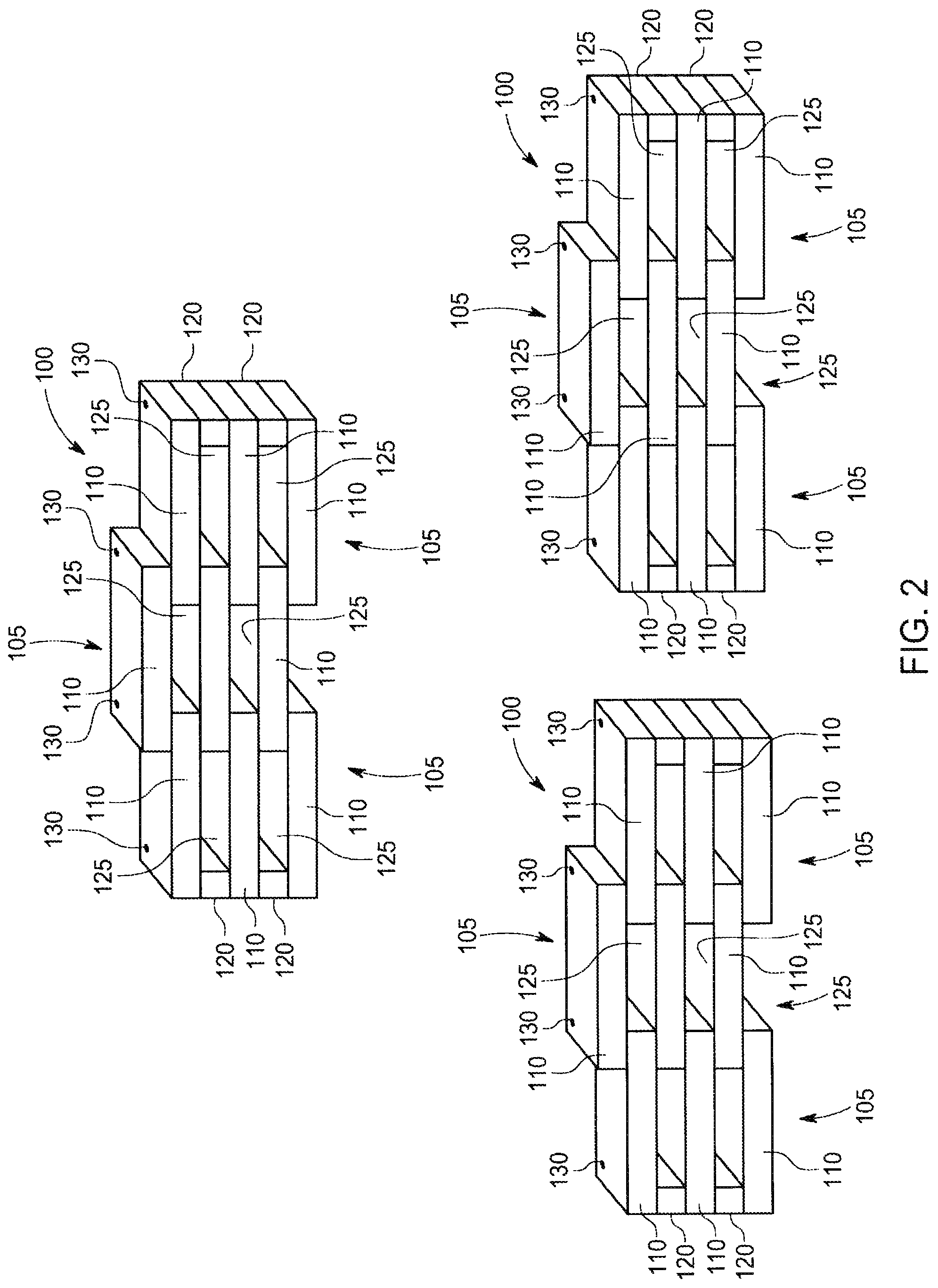 Patent US12305412 Figure 2 – Monolithic columbarium unit