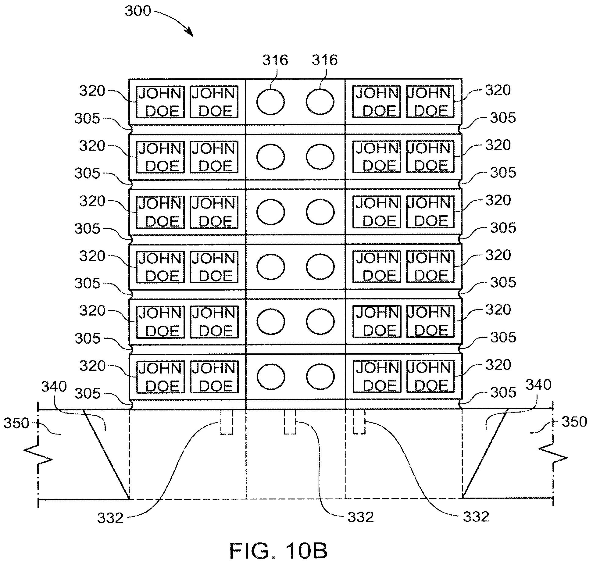 Patent US12305412 Figure 11 – Monolithic columbarium unit
