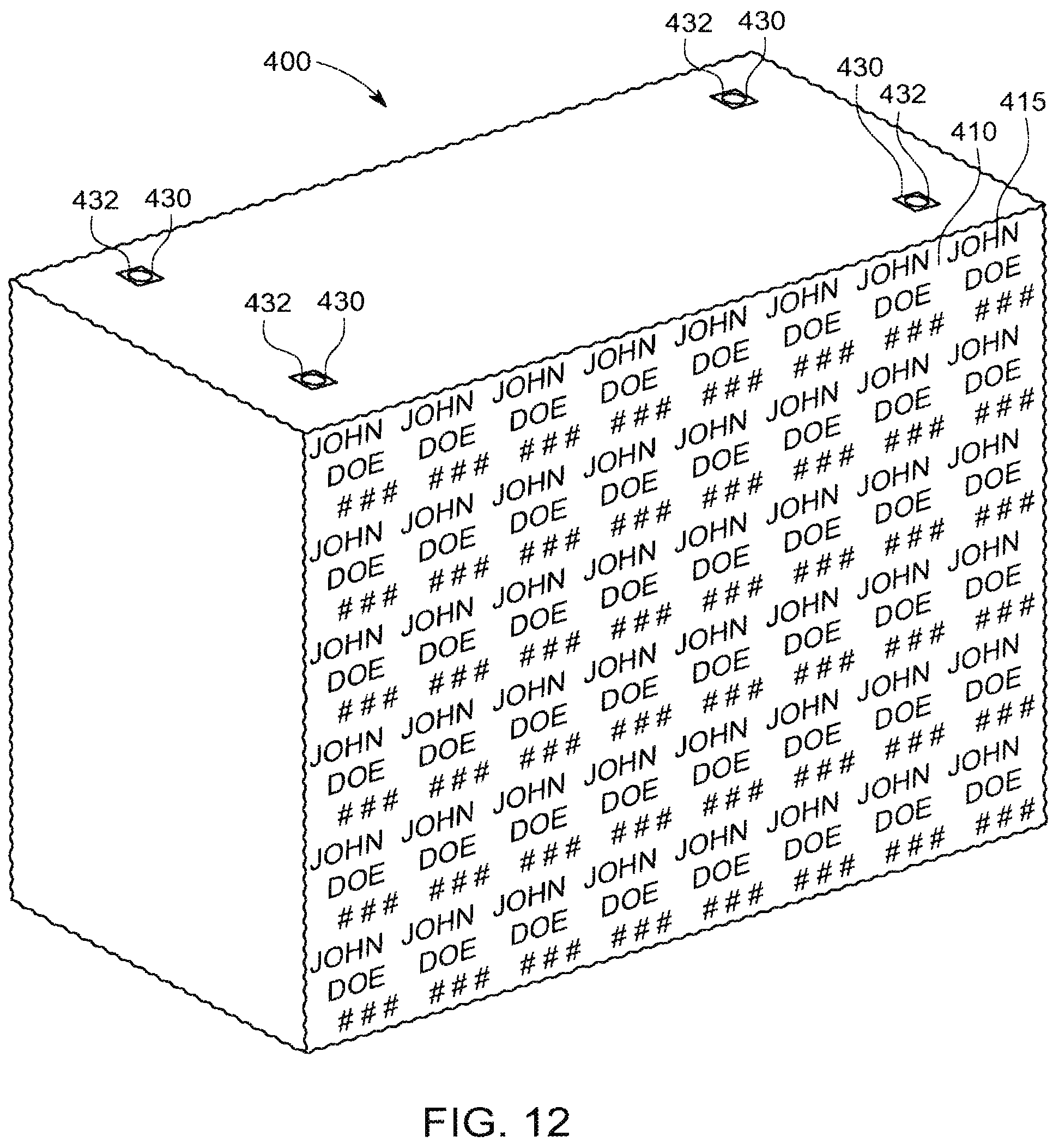 Patent US12305412 Figure 13 – Monolithic columbarium unit