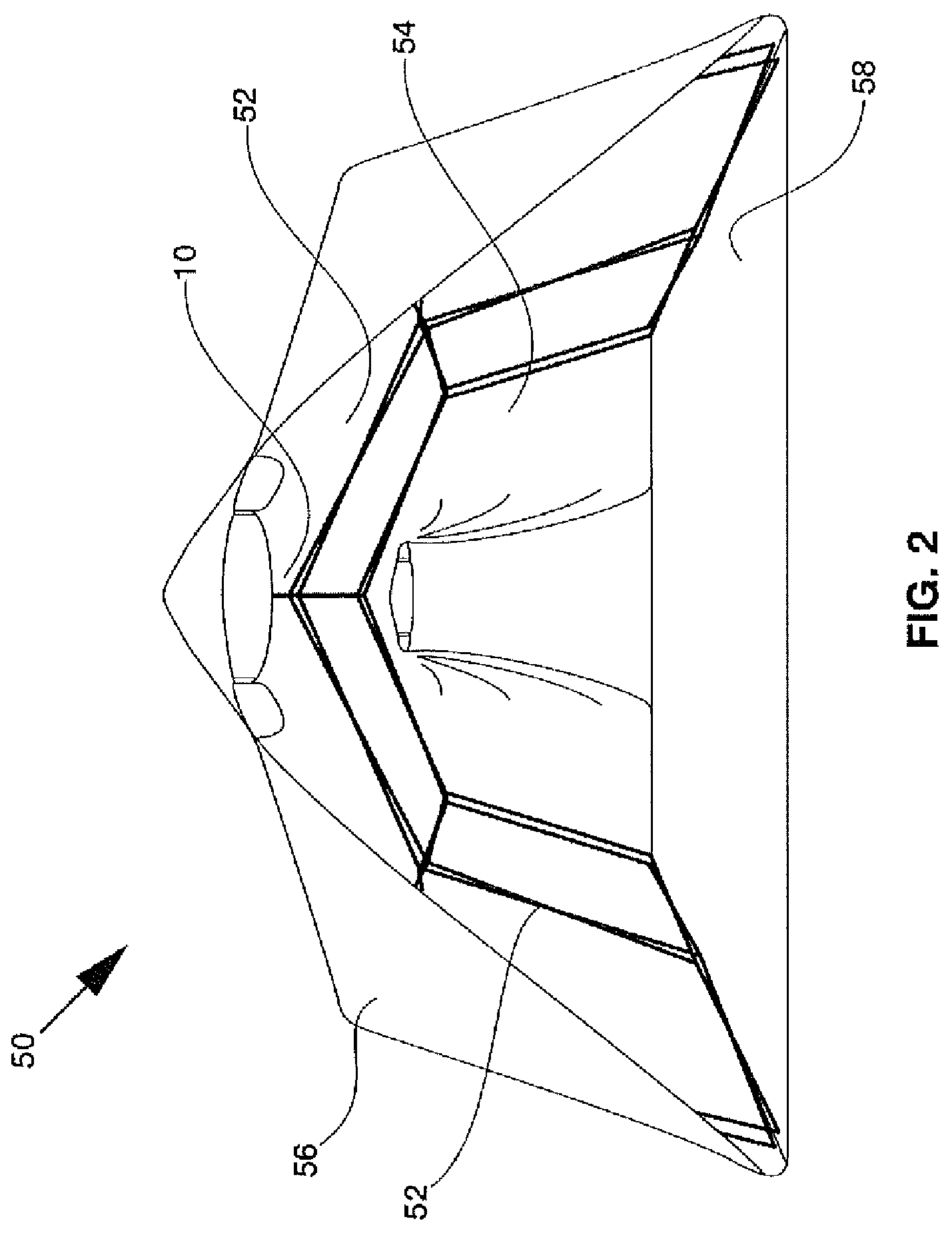 Patent US12305413 Figure 2 – Shelter and hub system