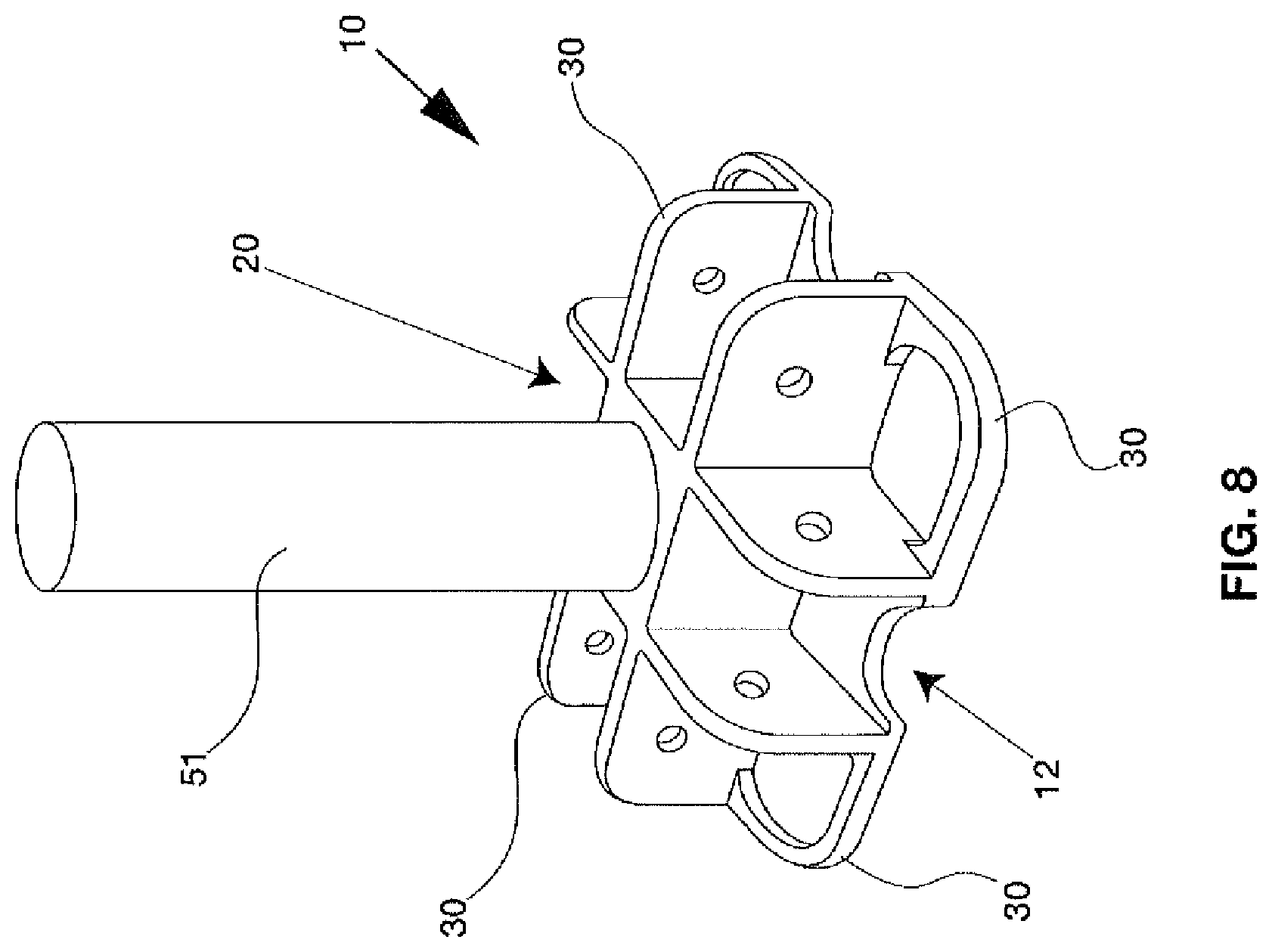 Patent US12305413 Figure 8 – Shelter and hub system