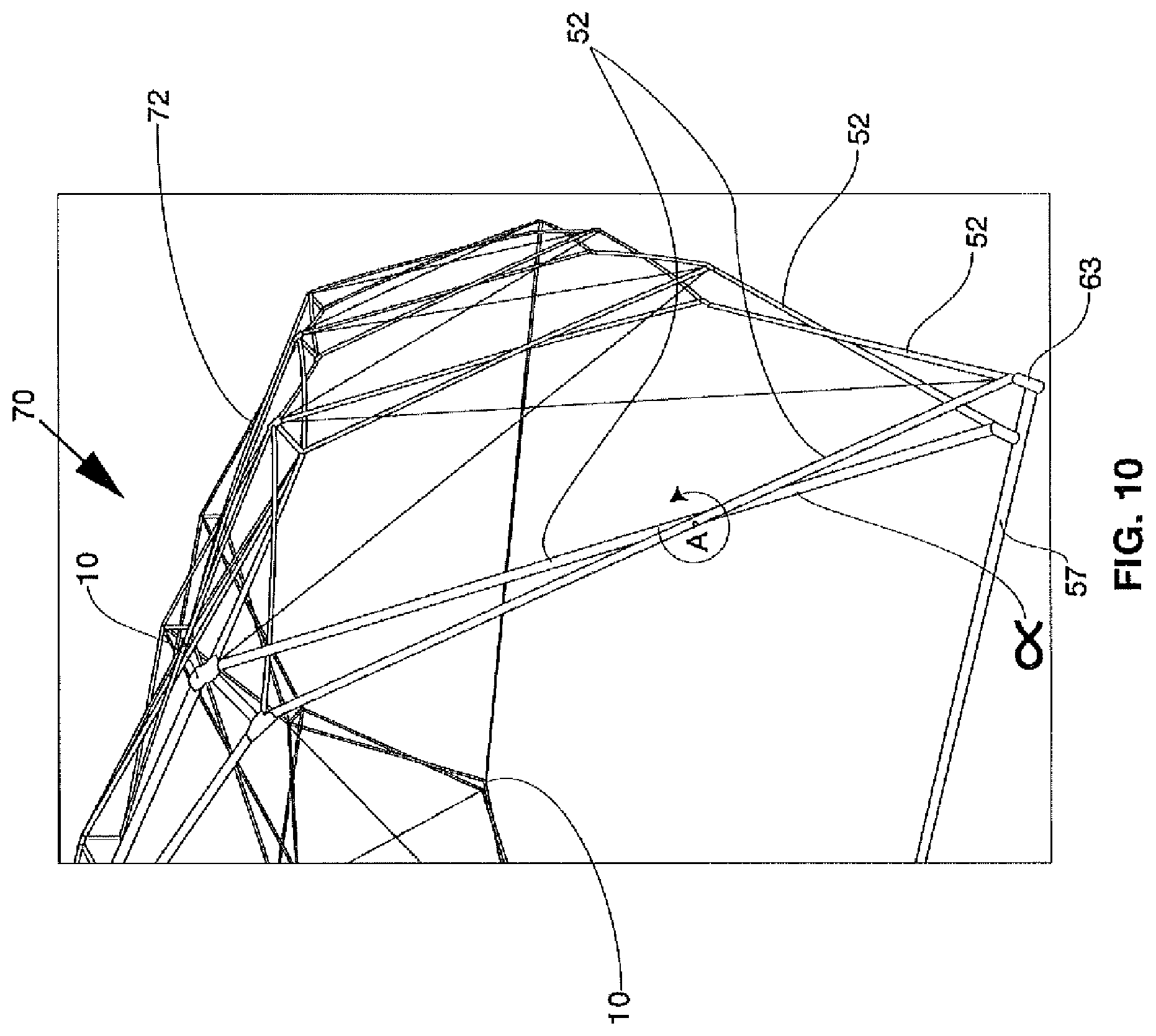 Patent US12305413 Figure 10 – Shelter and hub system