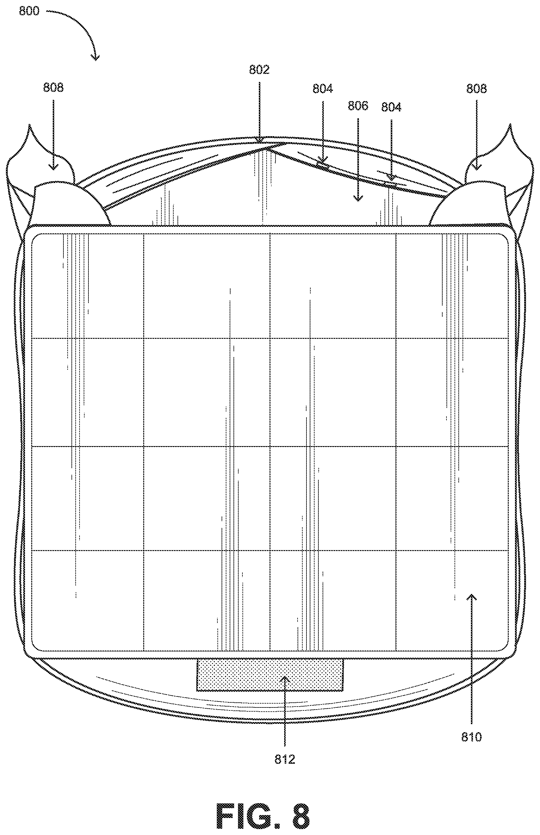 Patent US12305414 Figure 8 – Portable light blocking den