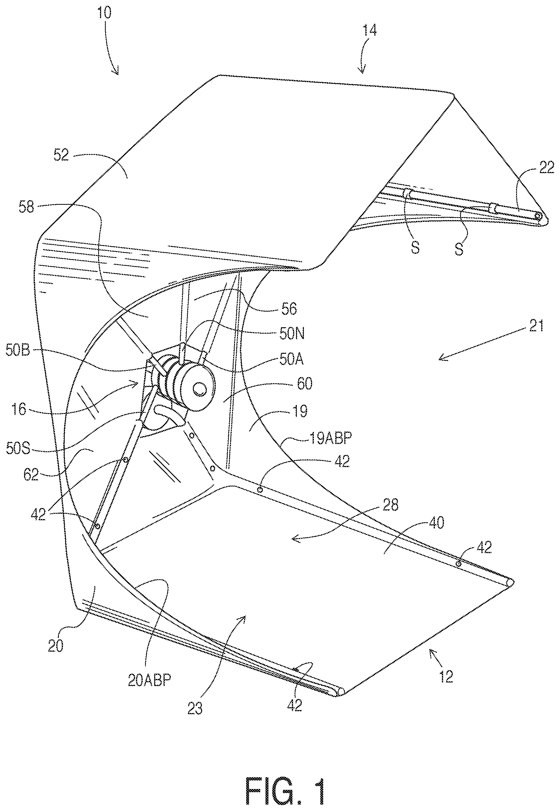 Patent US12305415 — Portable barrier — Figure 1