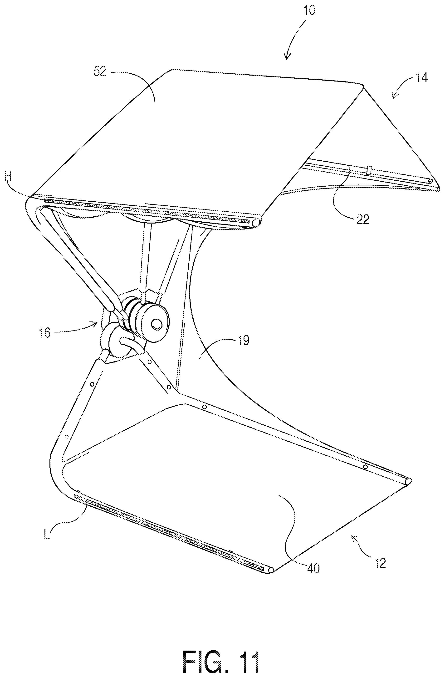 Patent US12305415 Figure 11 – Portable barrier
