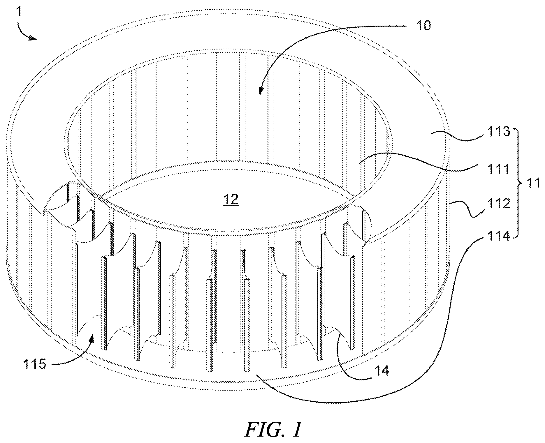 Patent US12305418 Figure 1 – Inflatable product