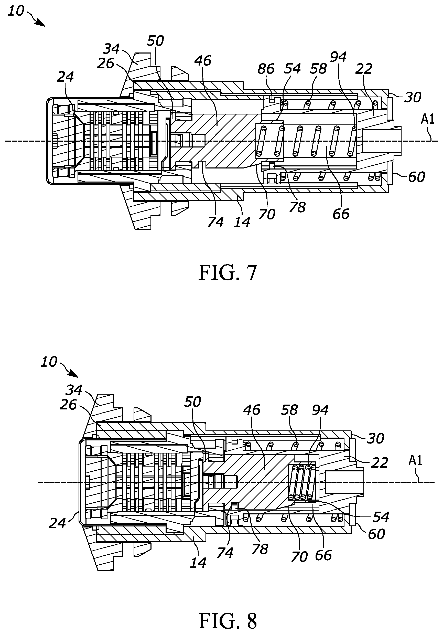Patent US12305421 Figure 4 – Push button lock