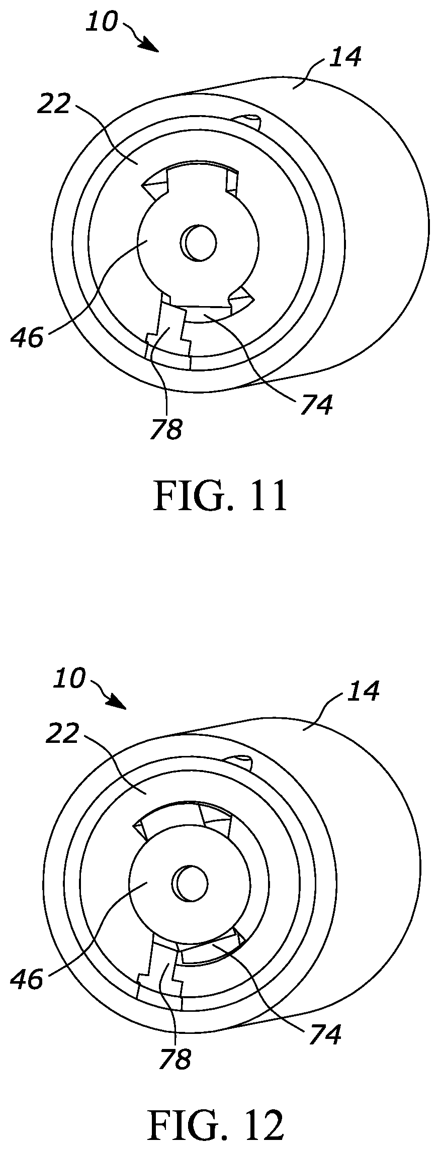 Patent US12305421 Figure 6 – Push button lock
