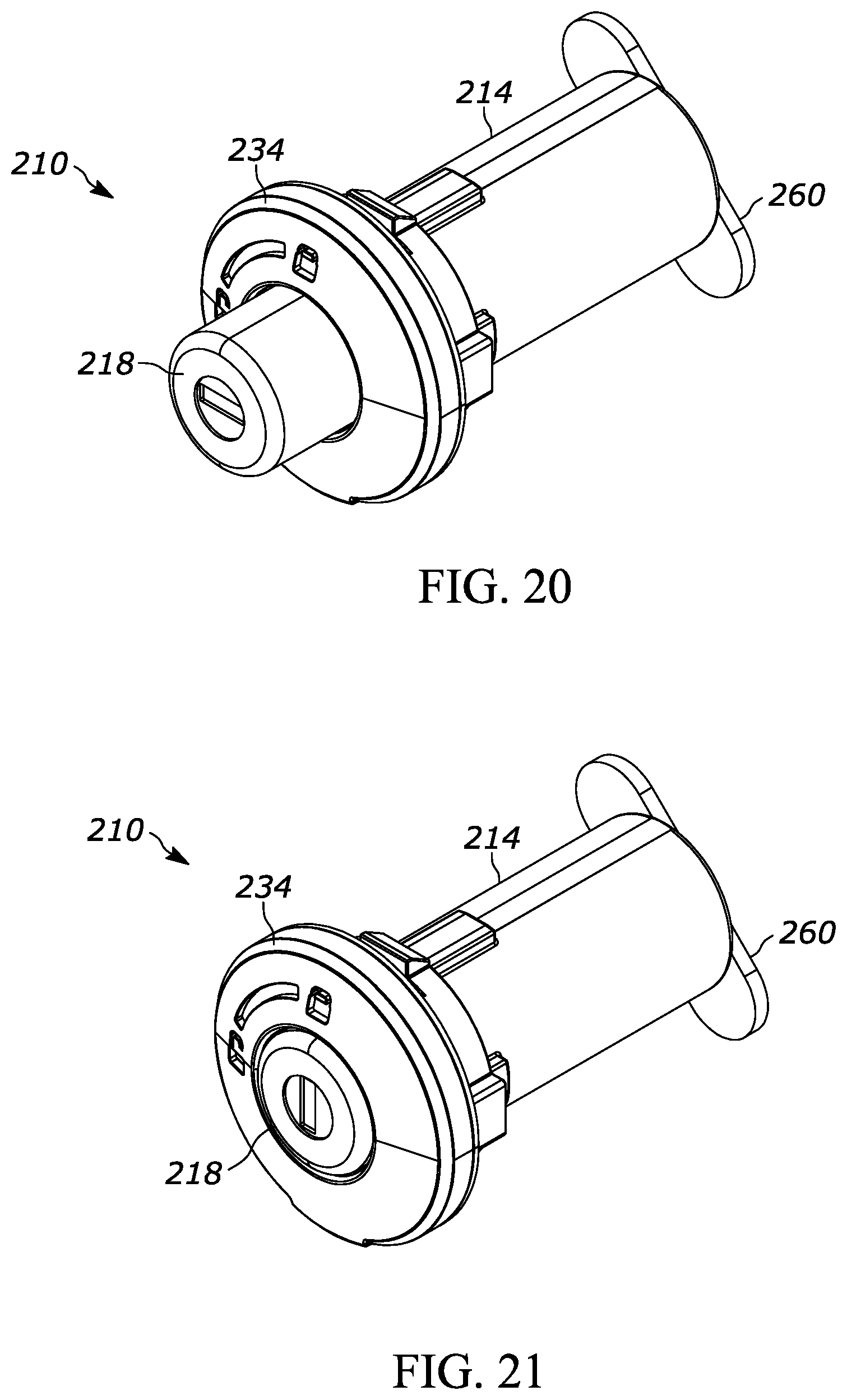 Patent US12305421 Figure 11 – Push button lock