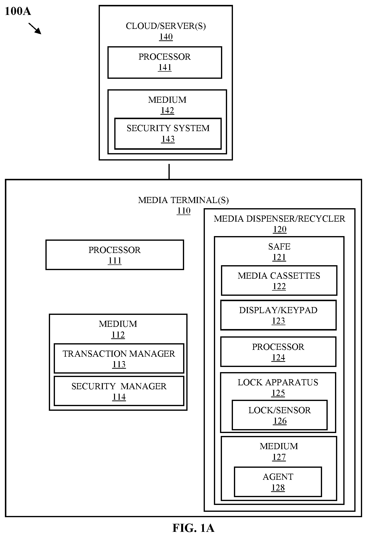 Patent US12305422 Figure 1 – Lock with tamper-evident security