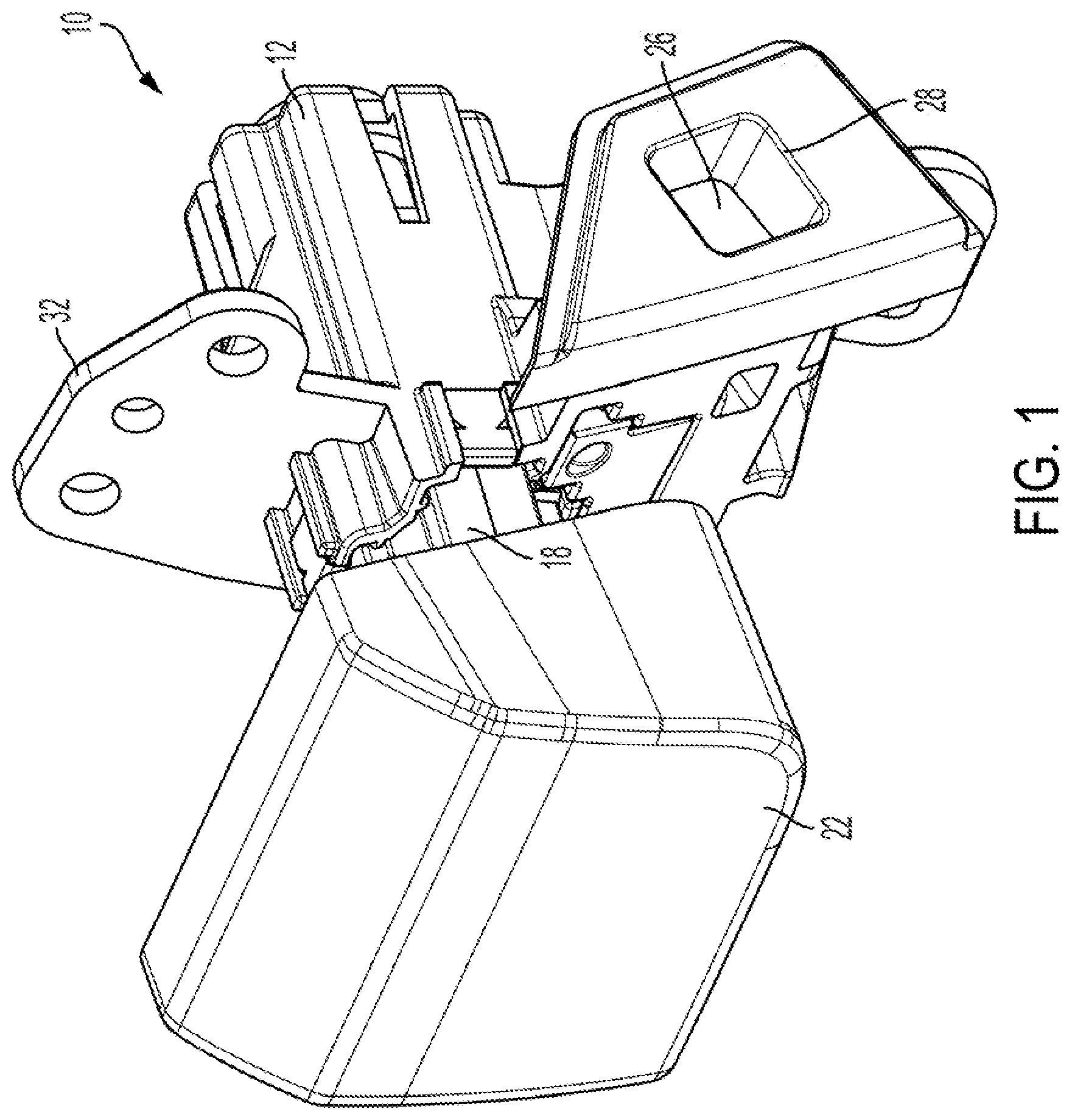 Patent US12305424 Figure 1 – Electronic lock