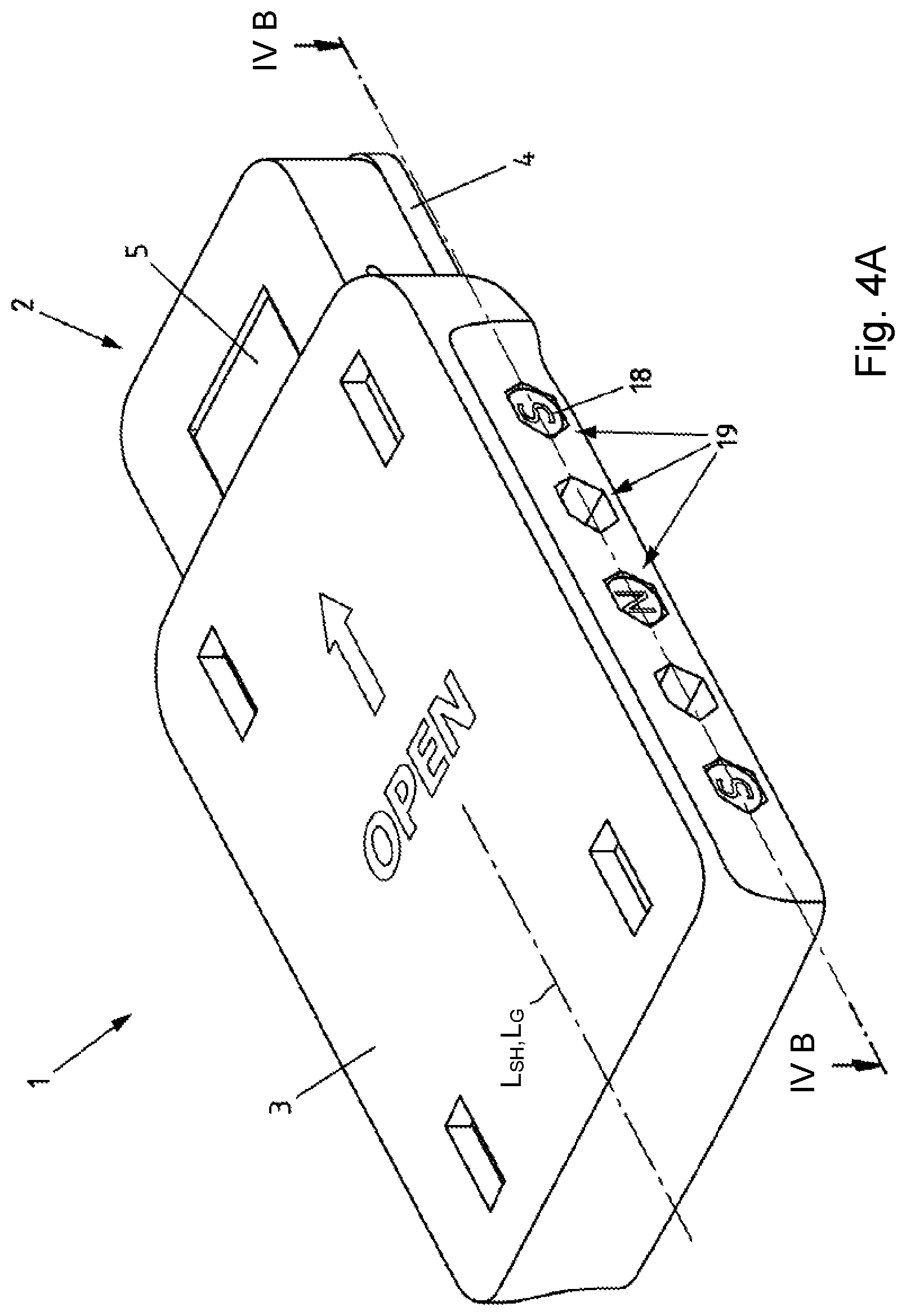 Patent US12305425 Figure 6 – Swivel lever device and system for actuating a closure apparatus of an access control device