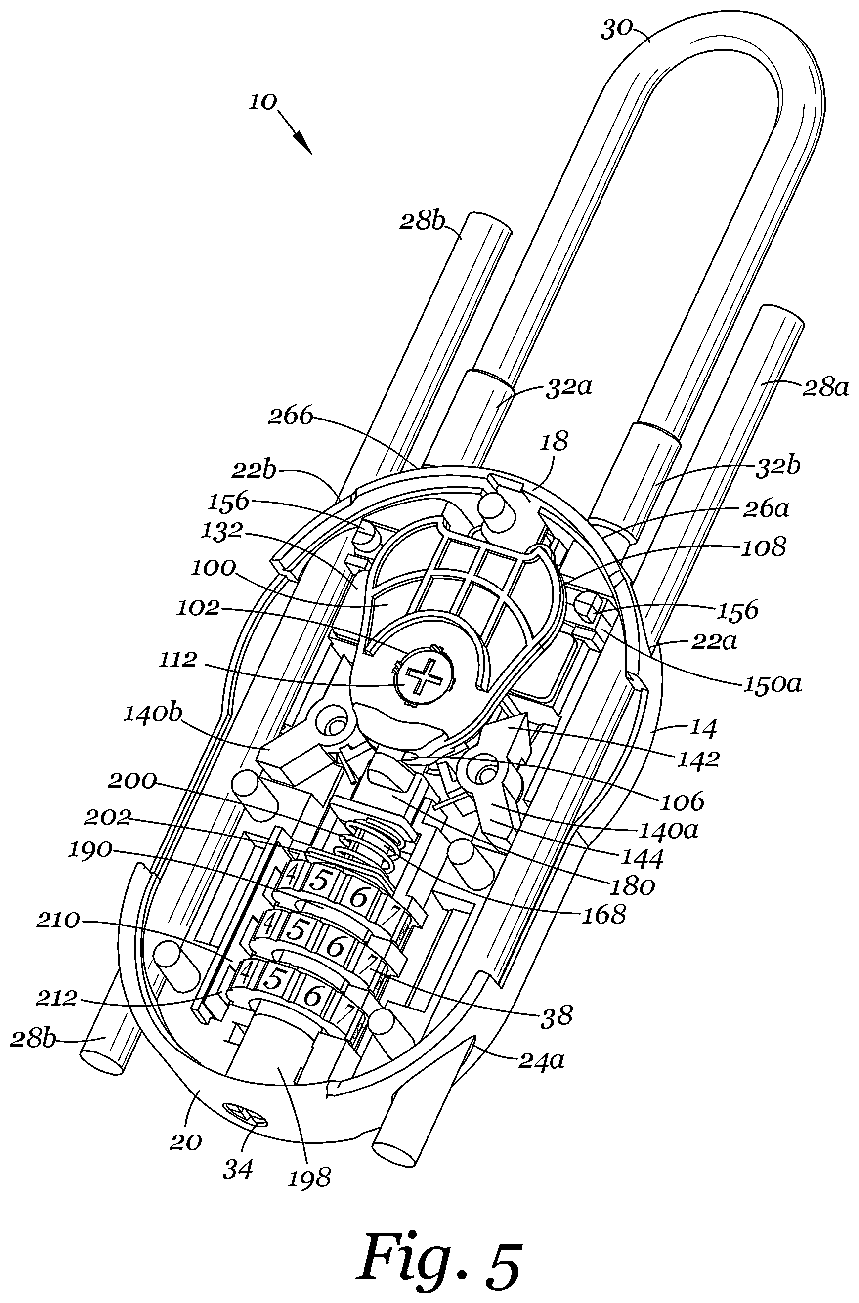 Patent US12305429 Figure 3 – Cable lock