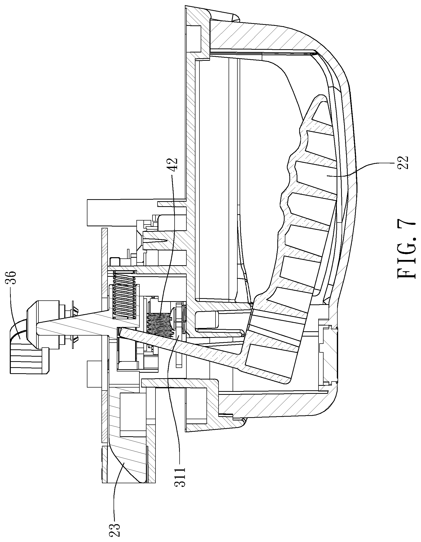 Patent US12305431 Figure 7 – Vehicle door lock assembly