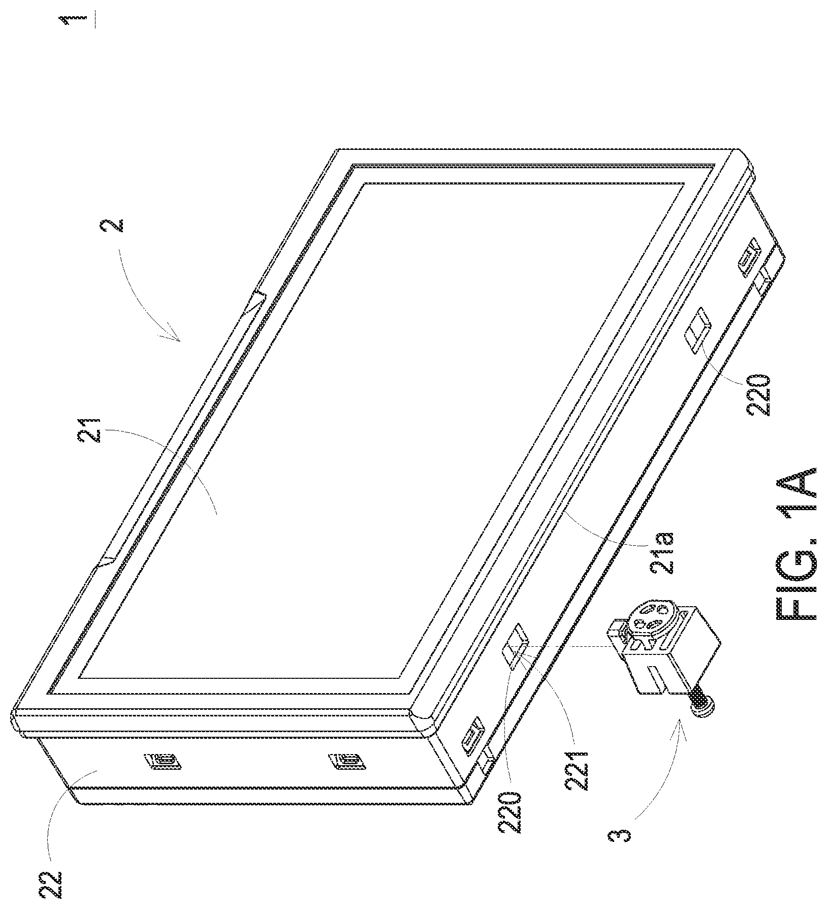 Patent US12305433 — Human machine interface panel and fixing device thereof — Figure 1