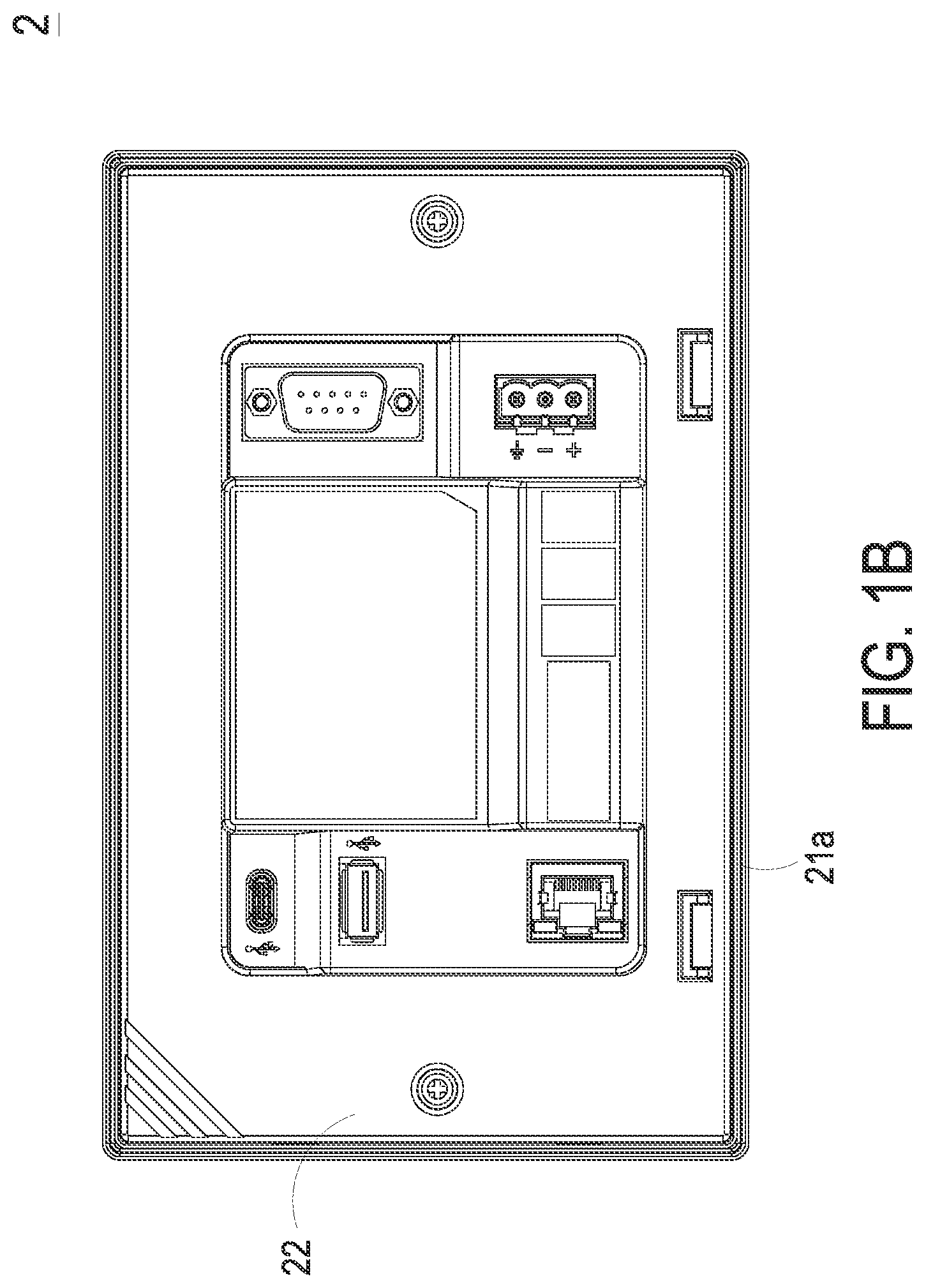 Patent US12305433 Figure 2 – Human machine interface panel and fixing device thereof