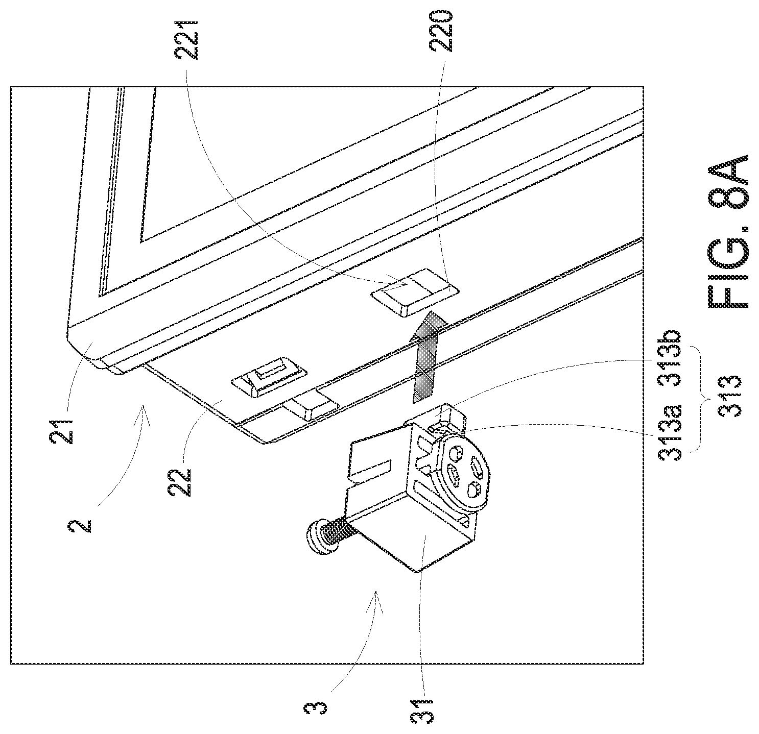 Patent US12305433 Figure 13 – Human machine interface panel and fixing device thereof