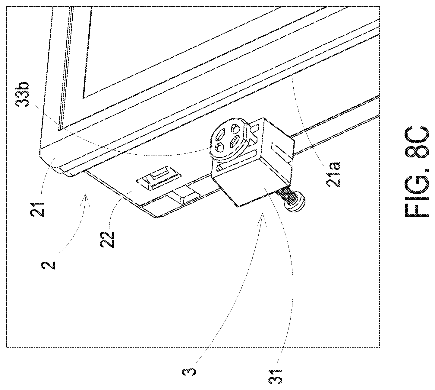 Patent US12305433 Figure 15 – Human machine interface panel and fixing device thereof
