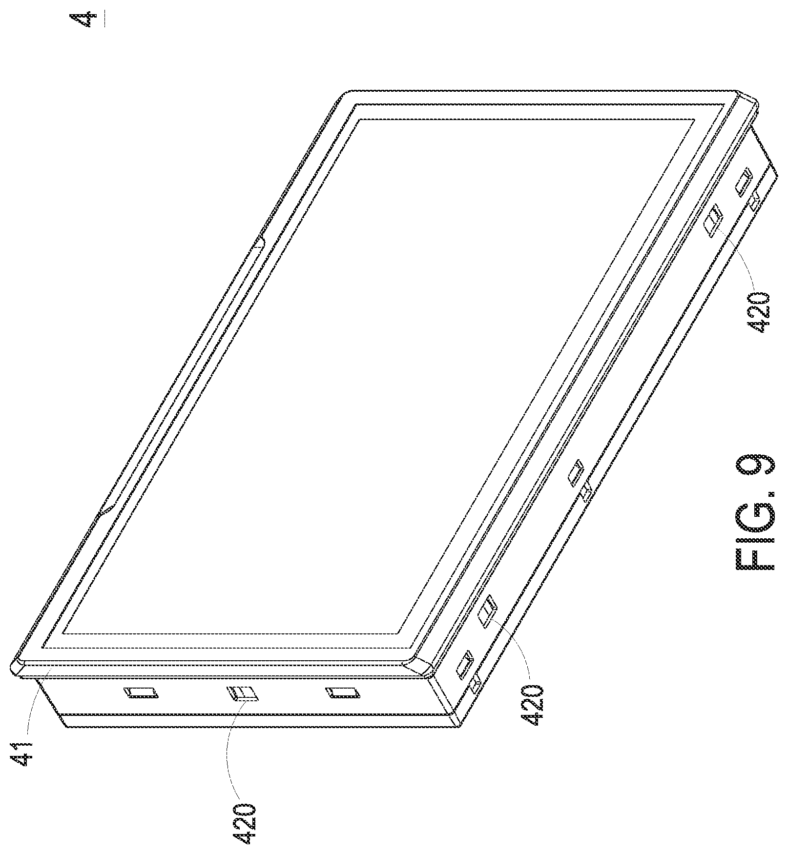 Patent US12305433 Figure 16 – Human machine interface panel and fixing device thereof