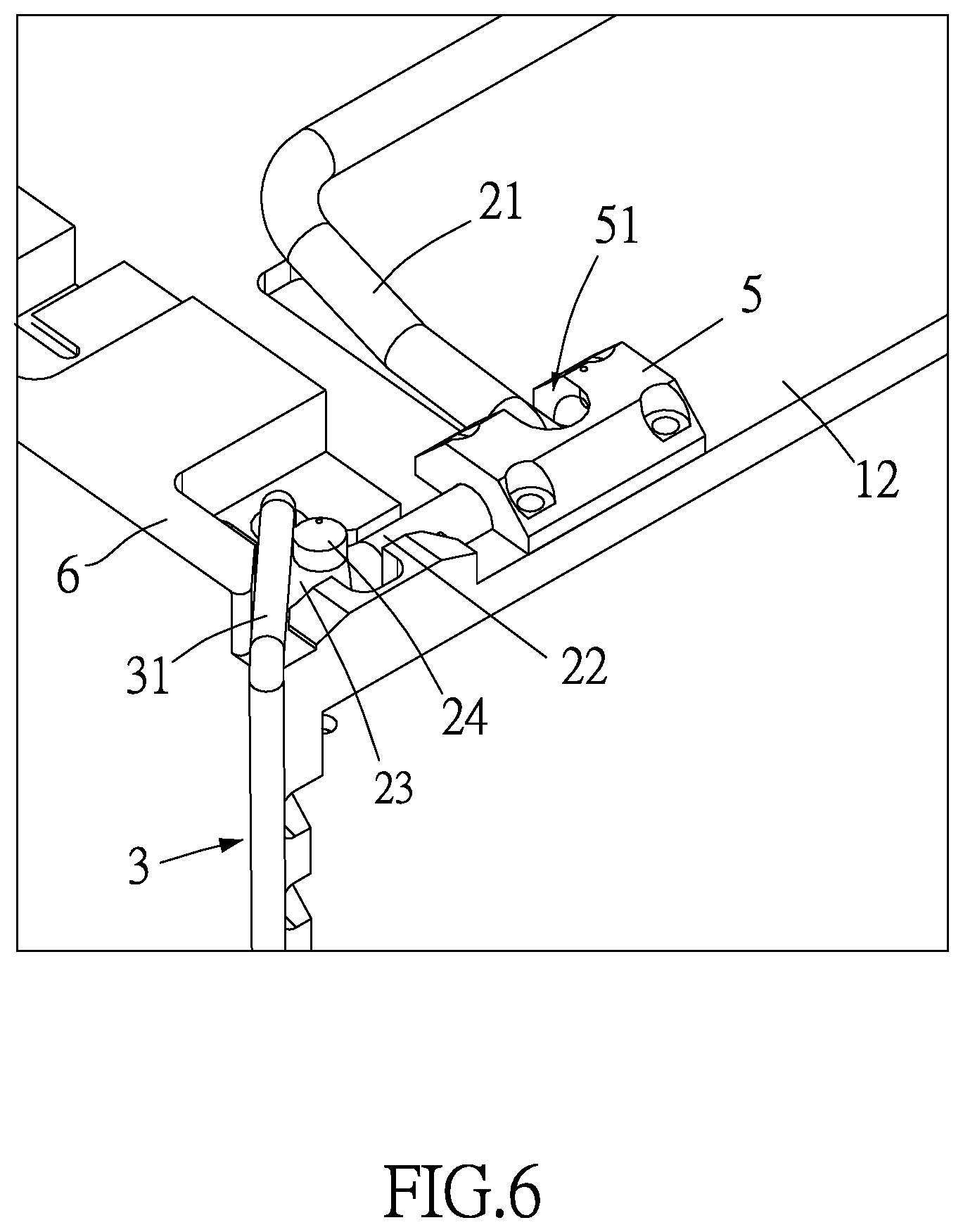 Patent US12305434 Figure 6 – Locking device and container using the same
