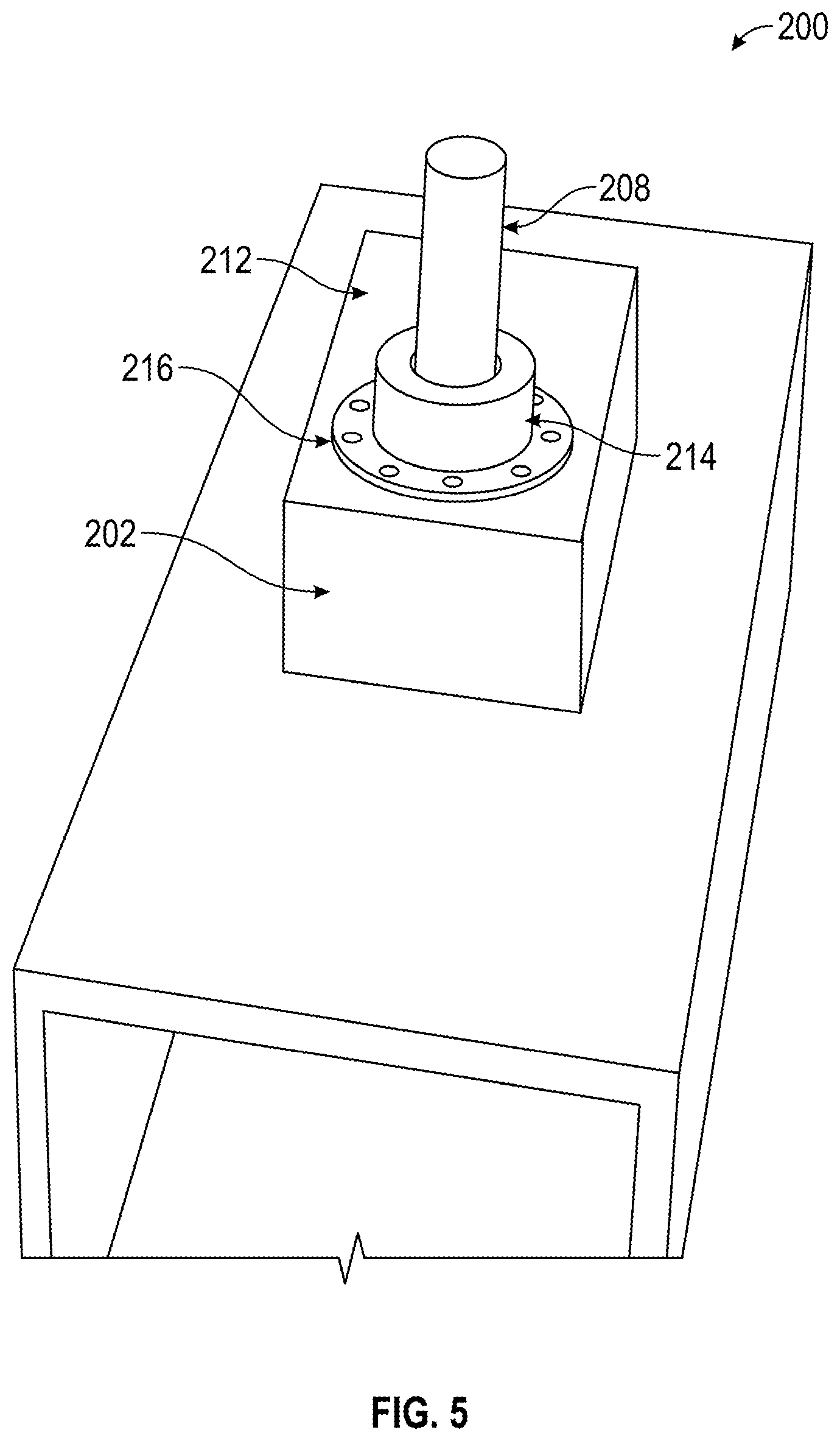 Patent US12305435 Figure 5 – Multiple axis adjustable pivot bearing assembly comprising a pivot mount block