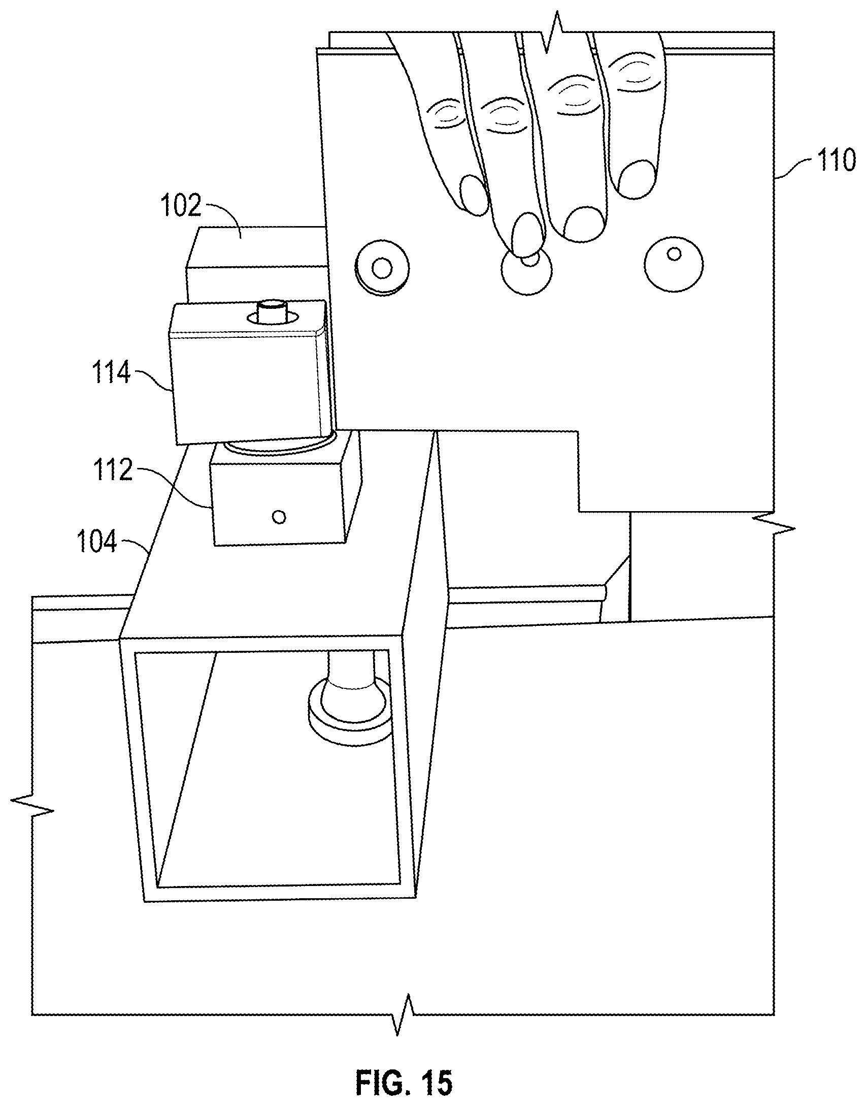 Patent US12305435 Figure 15 – Multiple axis adjustable pivot bearing assembly comprising a pivot mount block