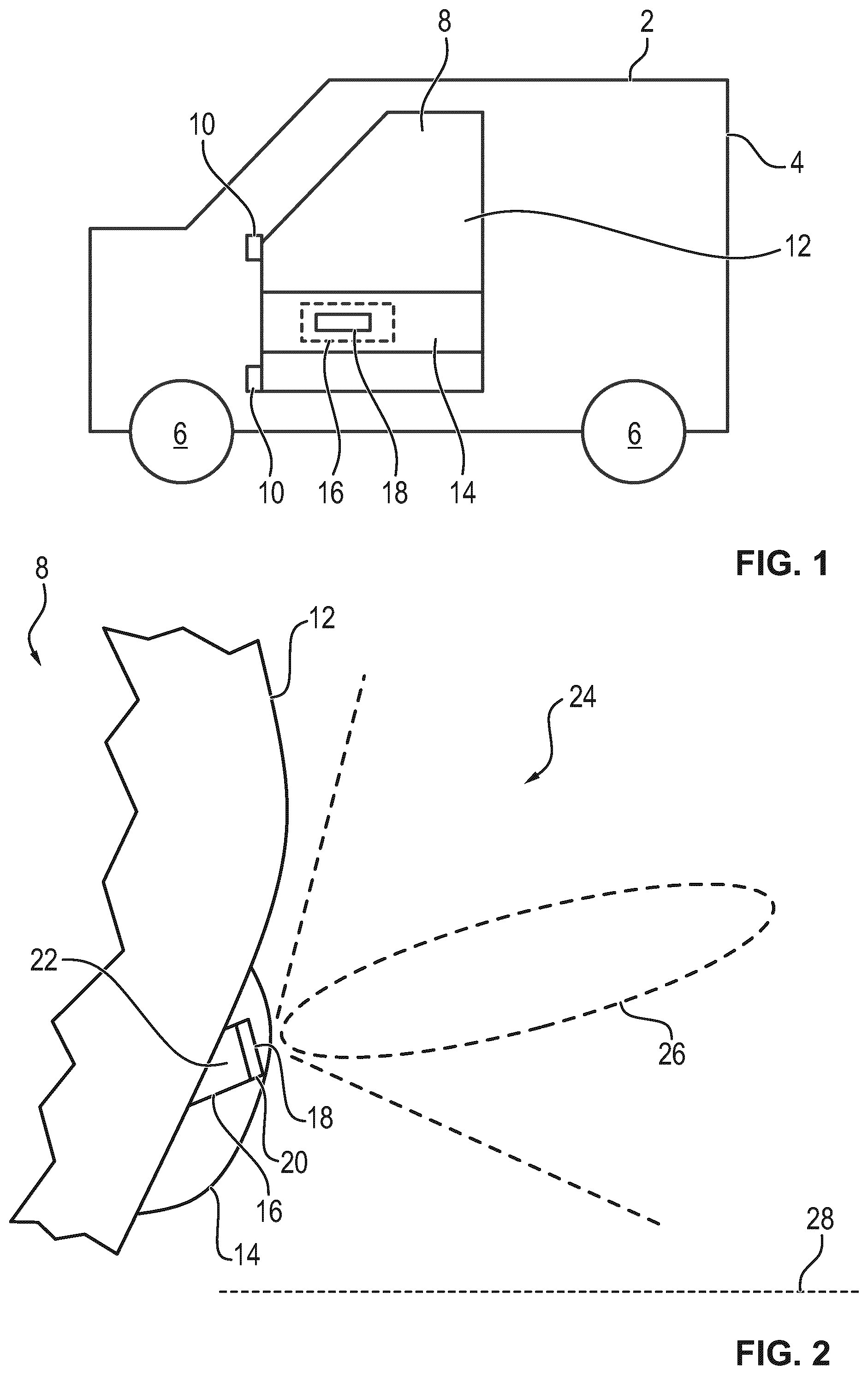Patent US12305438 Figure 1 – Closure element of a motor vehicle