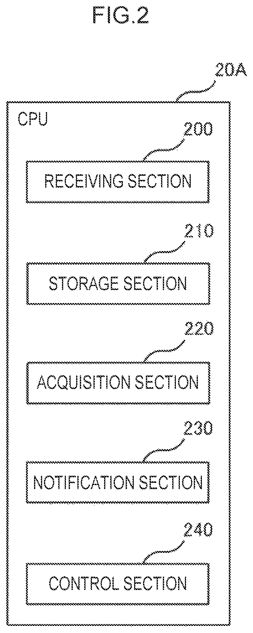 Patent US12305439 Figure 2 – Notification device, notification method, and non-transitory storage medium