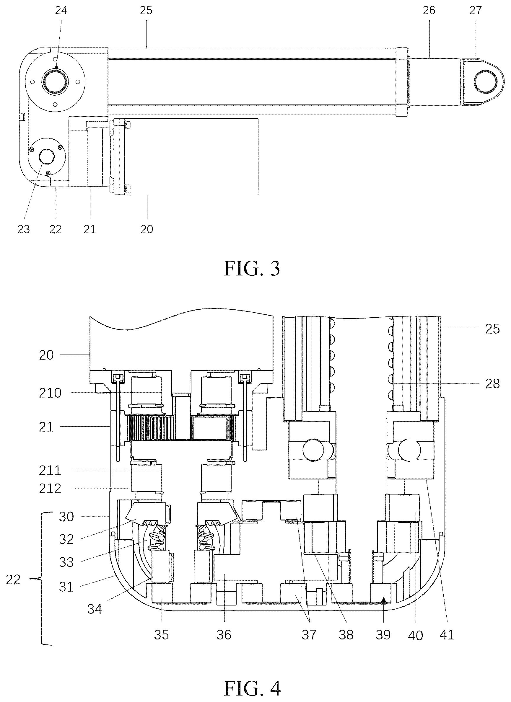 Patent US12305440 Figure 2 – Single motor-driven double push rod electric vehicle tailgate system