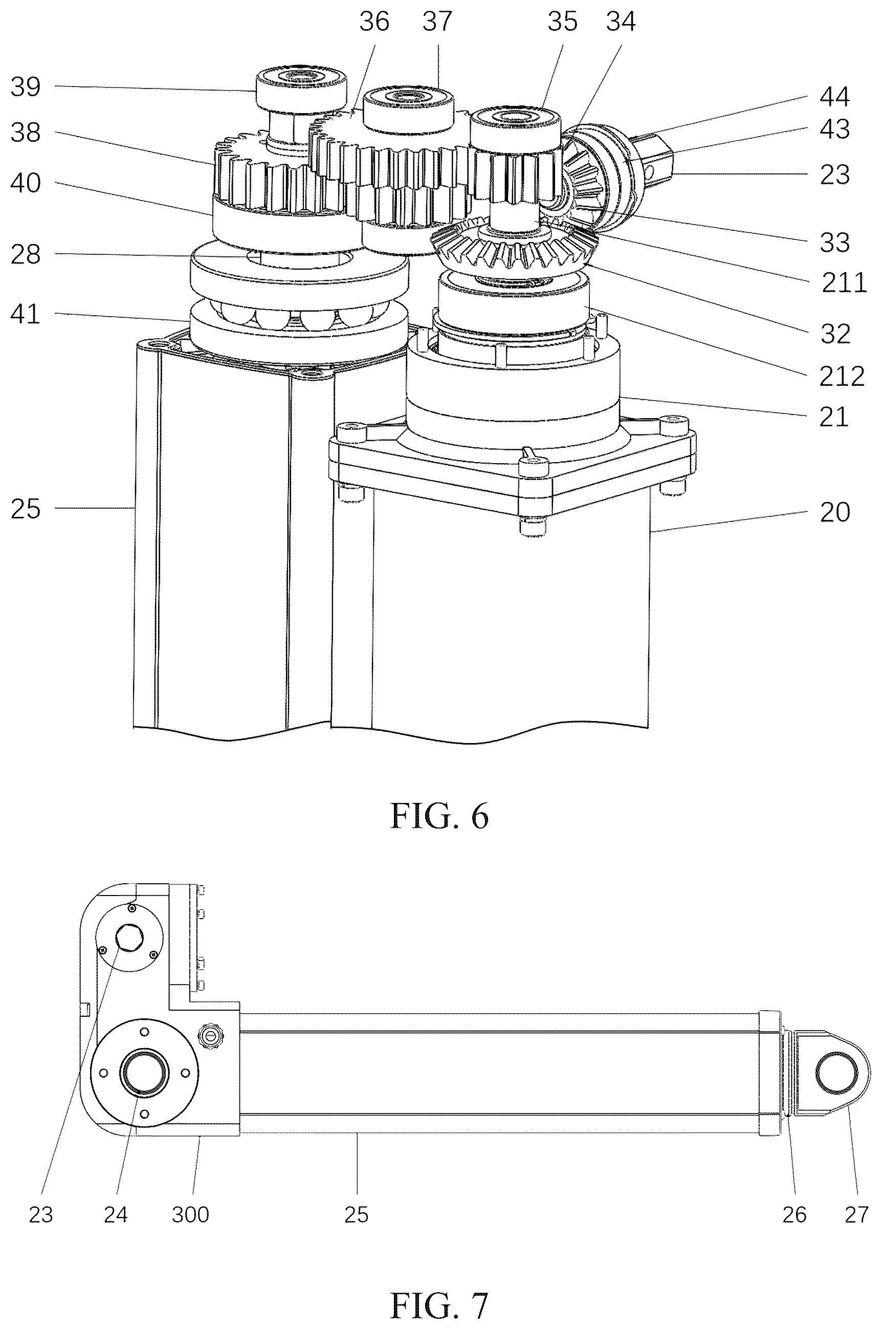 Patent US12305440 Figure 4 – Single motor-driven double push rod electric vehicle tailgate system