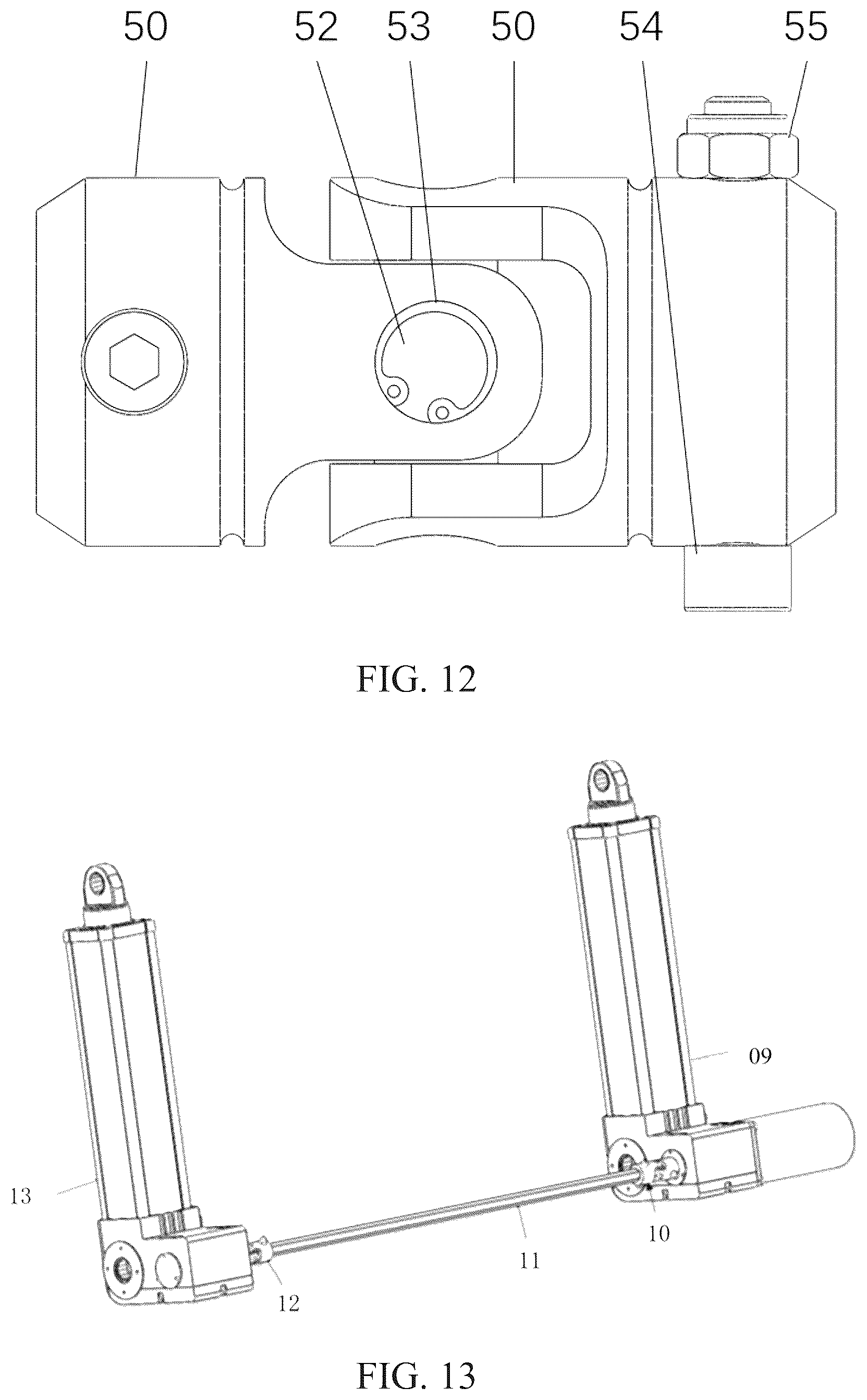 Patent US12305440 Figure 7 – Single motor-driven double push rod electric vehicle tailgate system