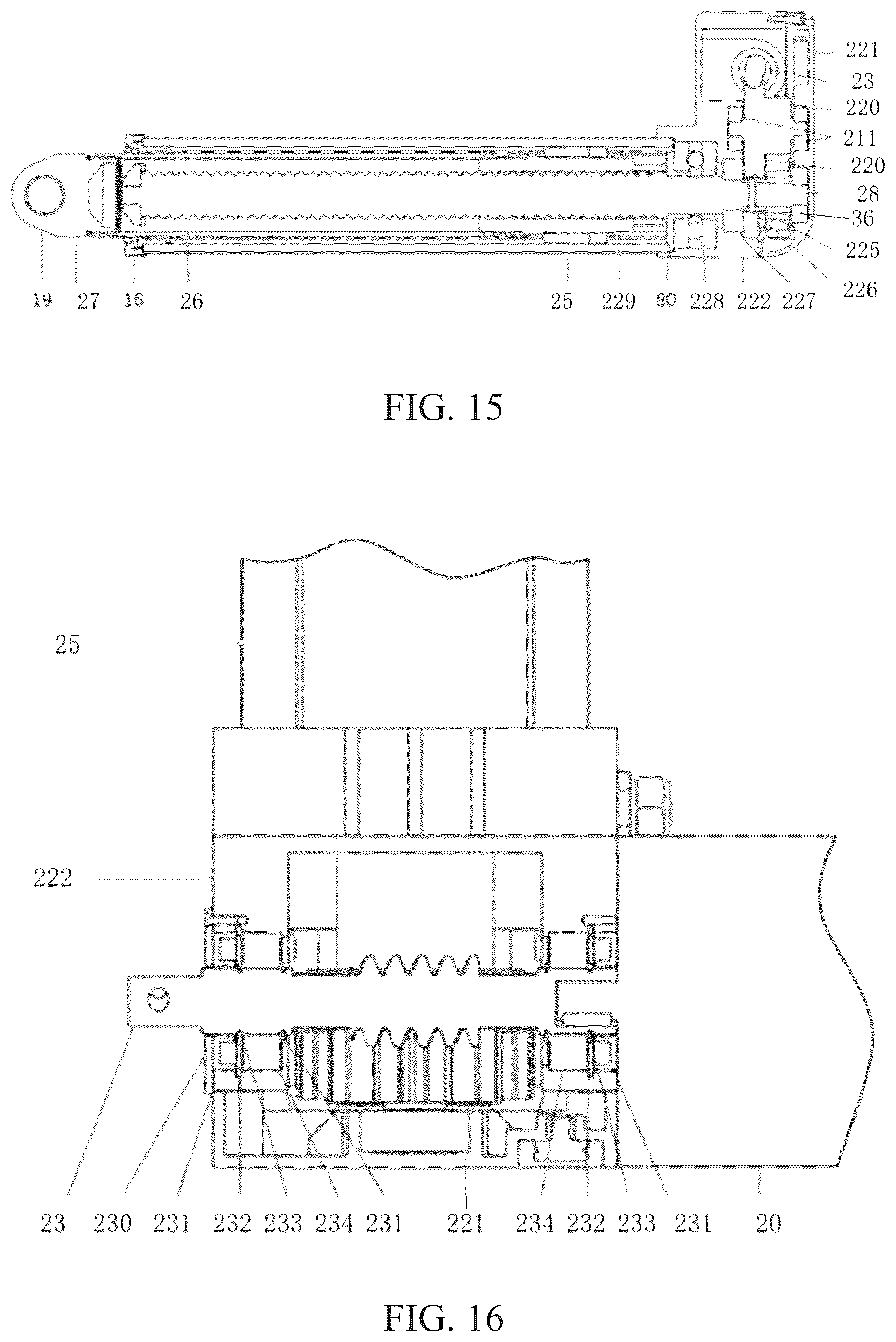 Patent US12305440 Figure 9 – Single motor-driven double push rod electric vehicle tailgate system