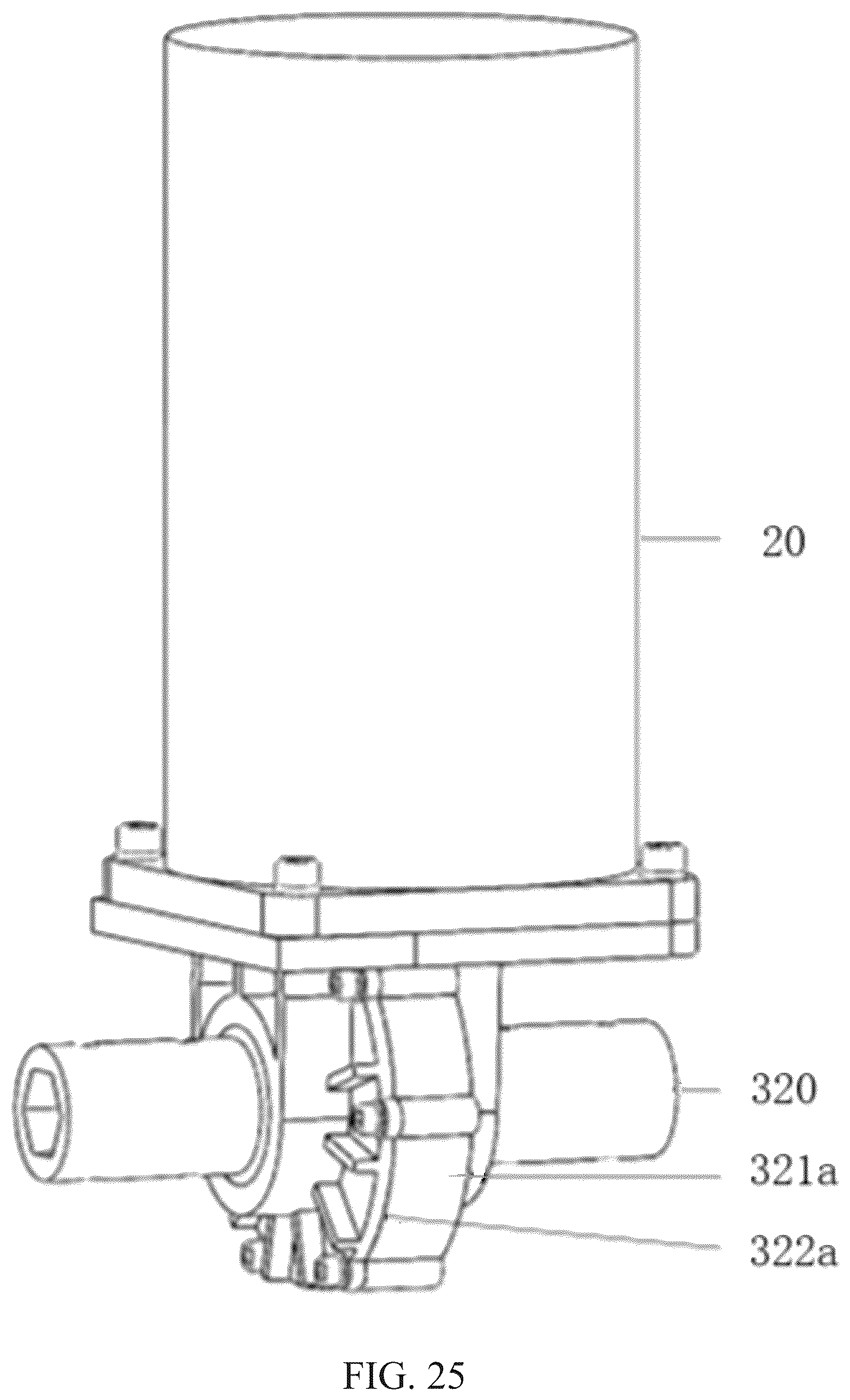 Patent US12305440 Figure 15 – Single motor-driven double push rod electric vehicle tailgate system