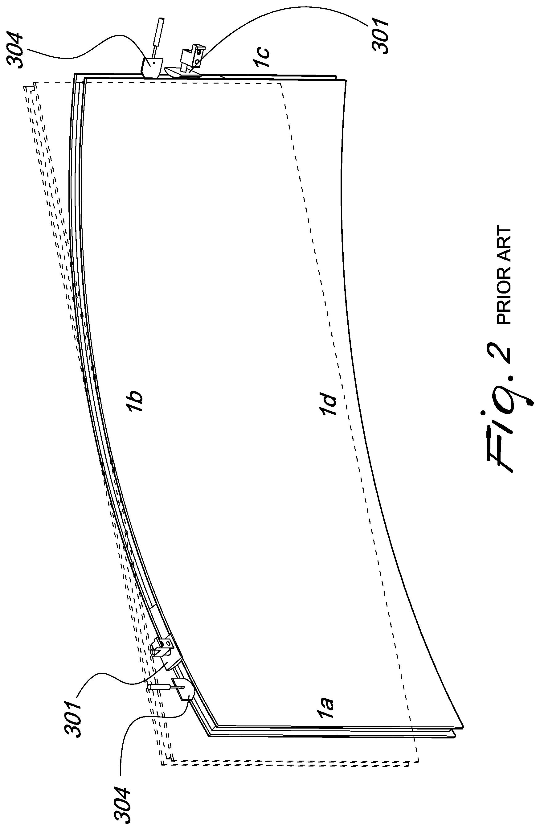 Patent US12305442 Figure 2 – Automatic machine and automatic method for sealing the perimetric edge of insulating glass constituted by glass panes of different dimensions