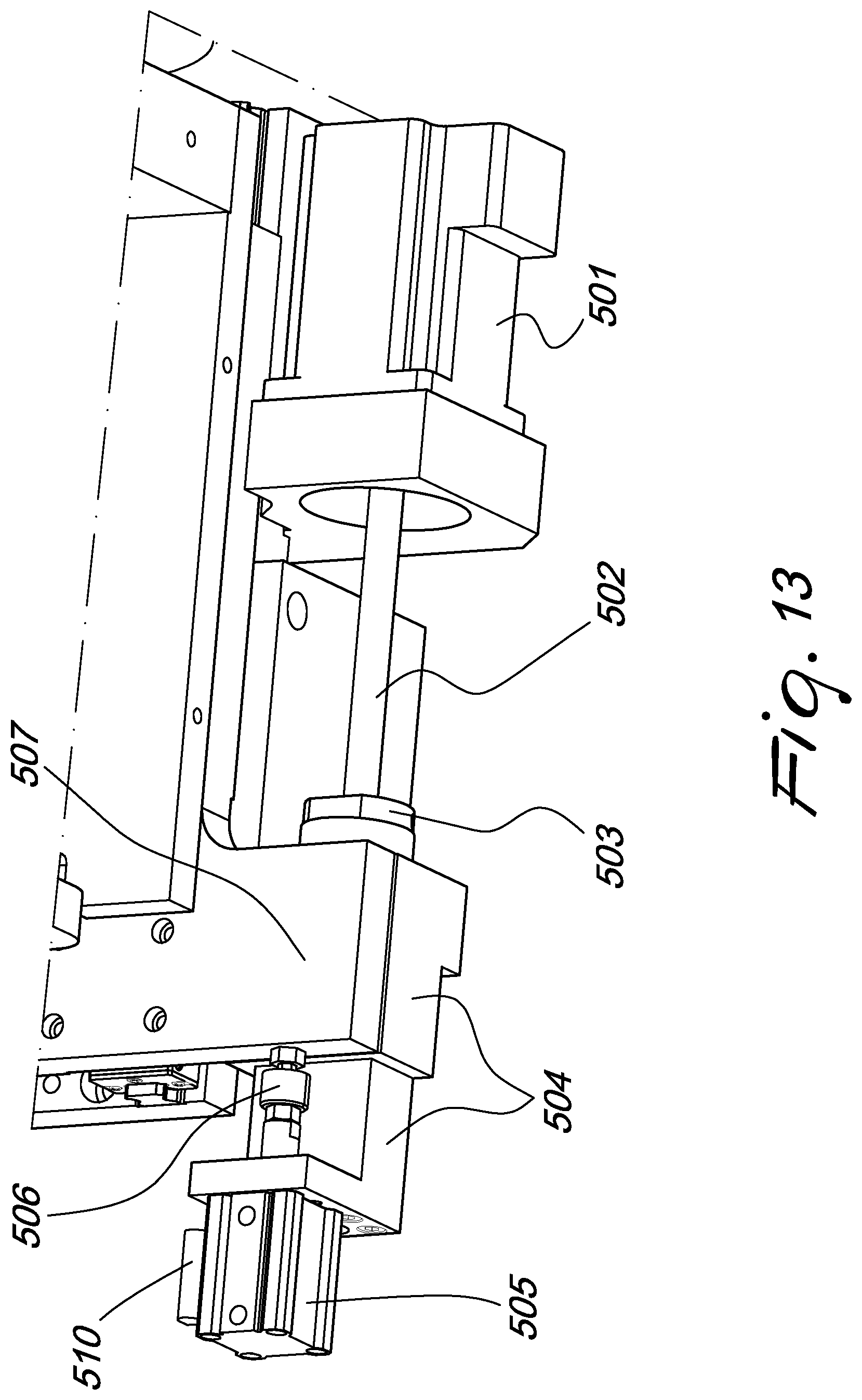 Patent US12305442 Figure 13 – Automatic machine and automatic method for sealing the perimetric edge of insulating glass constituted by glass panes of different dimensions