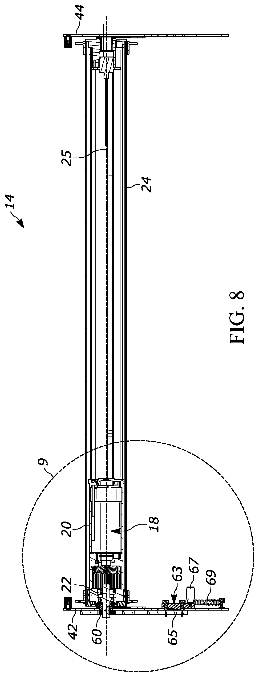 Patent US12305446 Figure 7 – Powered door system