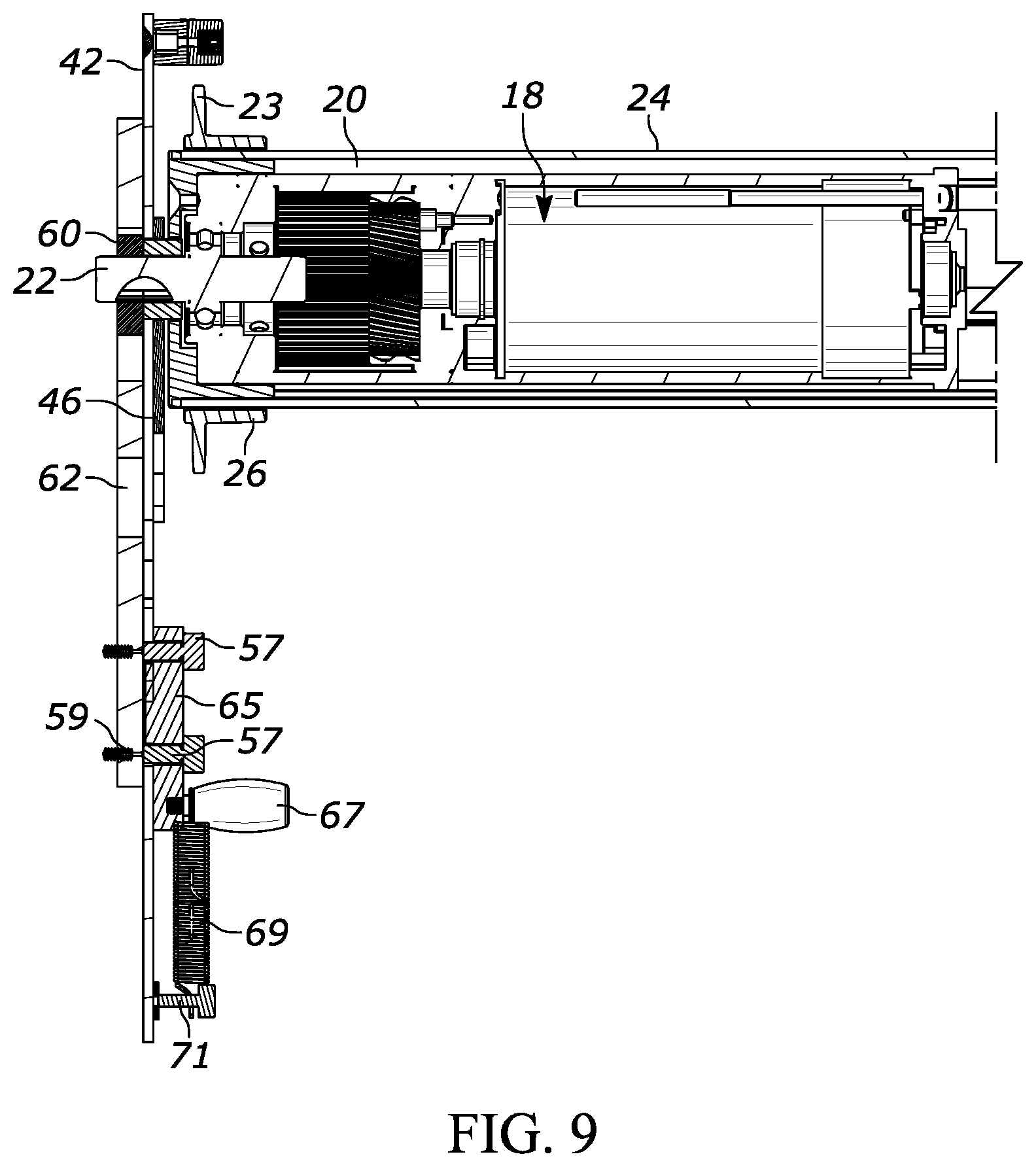 Patent US12305446 Figure 8 – Powered door system