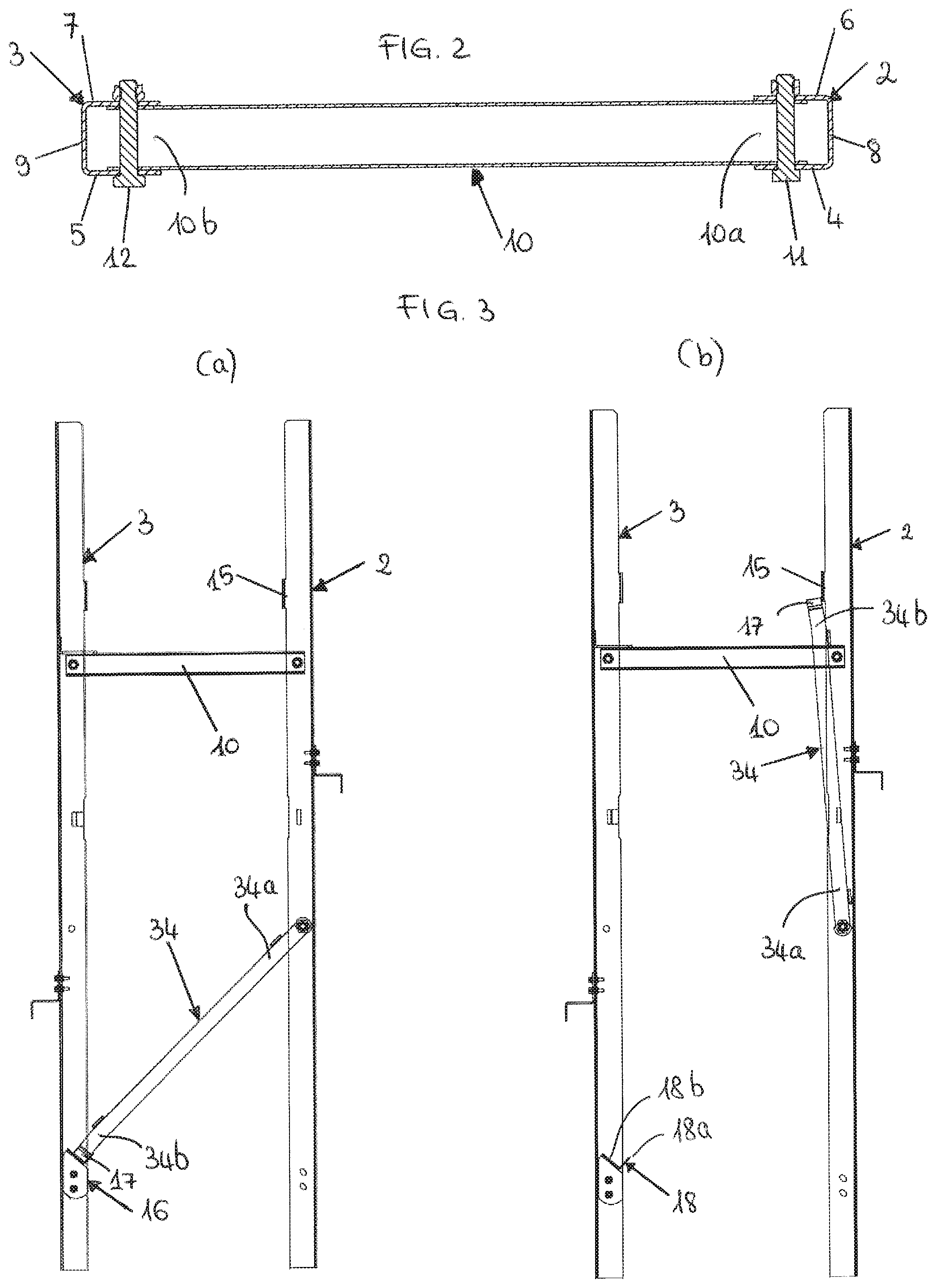 Patent US12305448 Figure 2 – Folding ladder