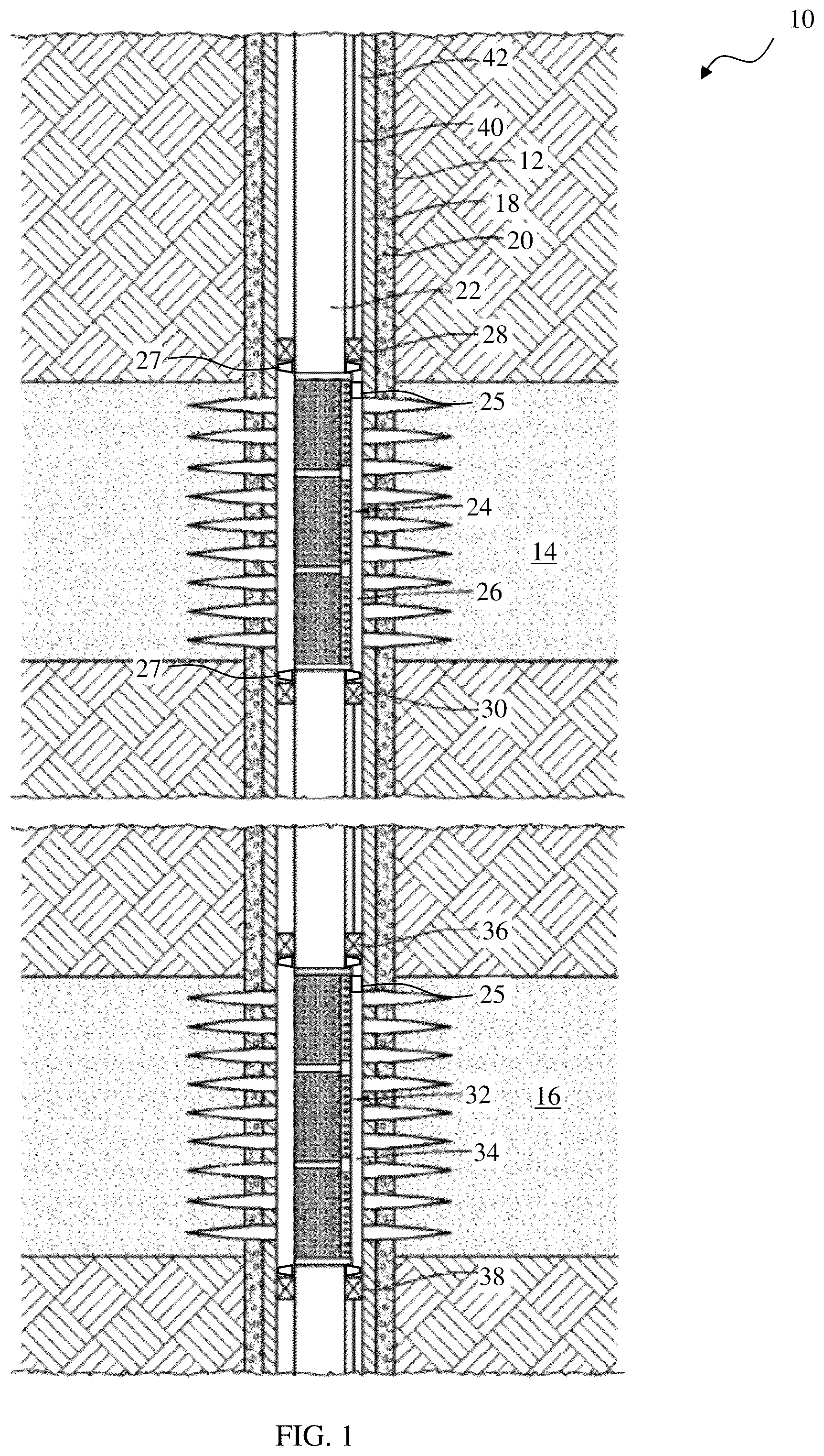 Patent US12305451 Figure 1 – Downhole device employing a radial and axial retention mechanism