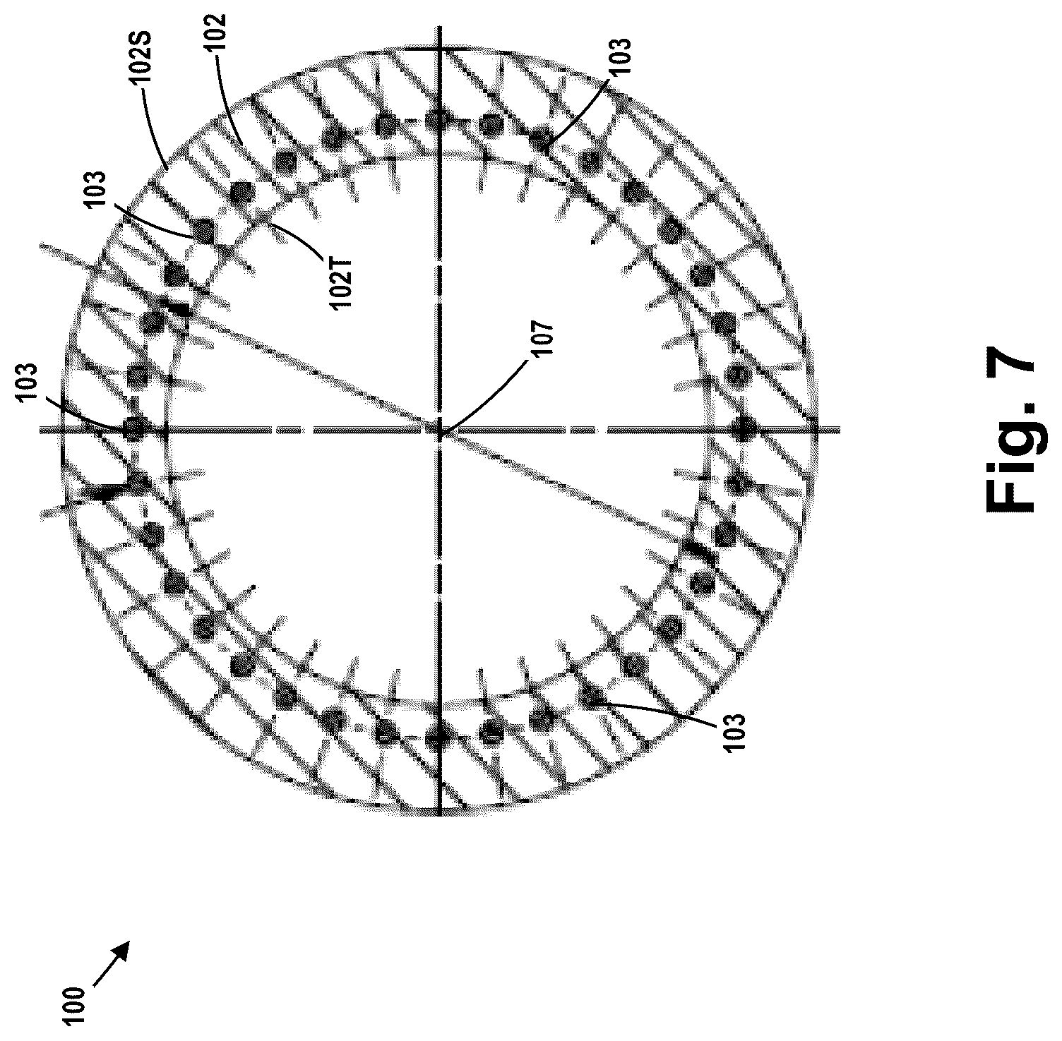 Patent US12305454 Figure 6 – One-piece production/annulus bore stab with integral flow paths