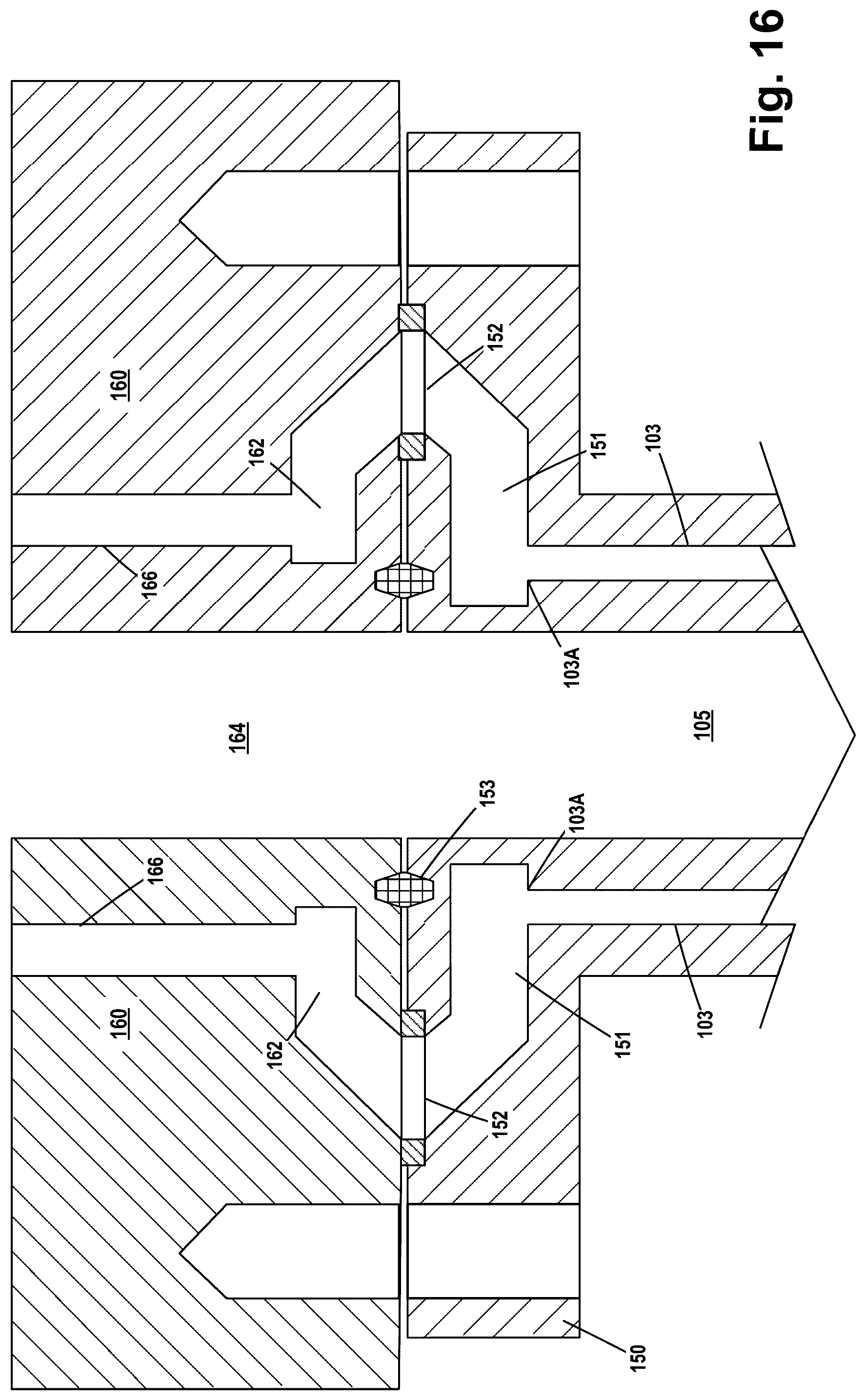Patent US12305454 Figure 15 – One-piece production/annulus bore stab with integral flow paths