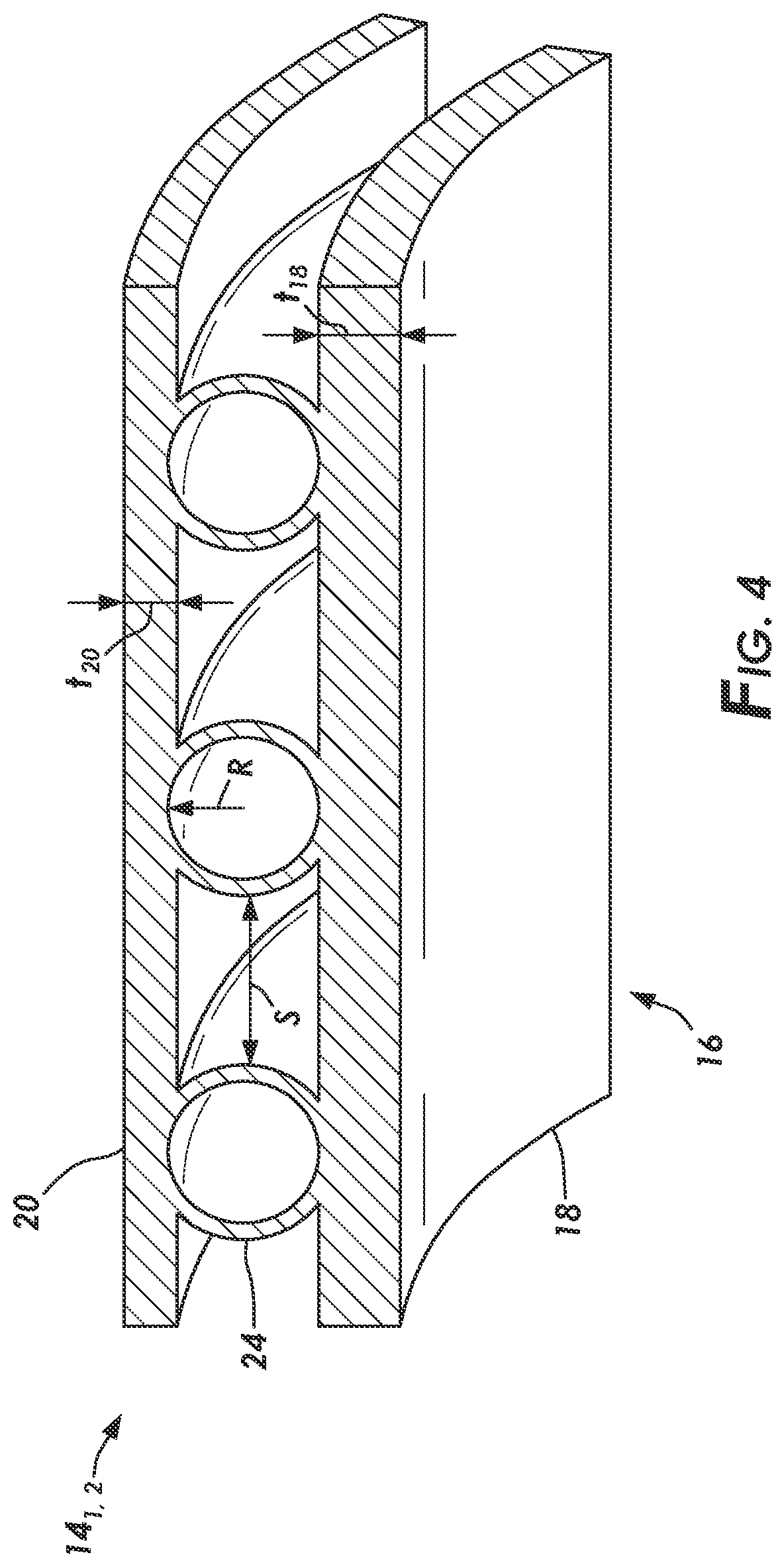 Patent US12305464 Figure 4 – Well cellar with closed contour structured wall