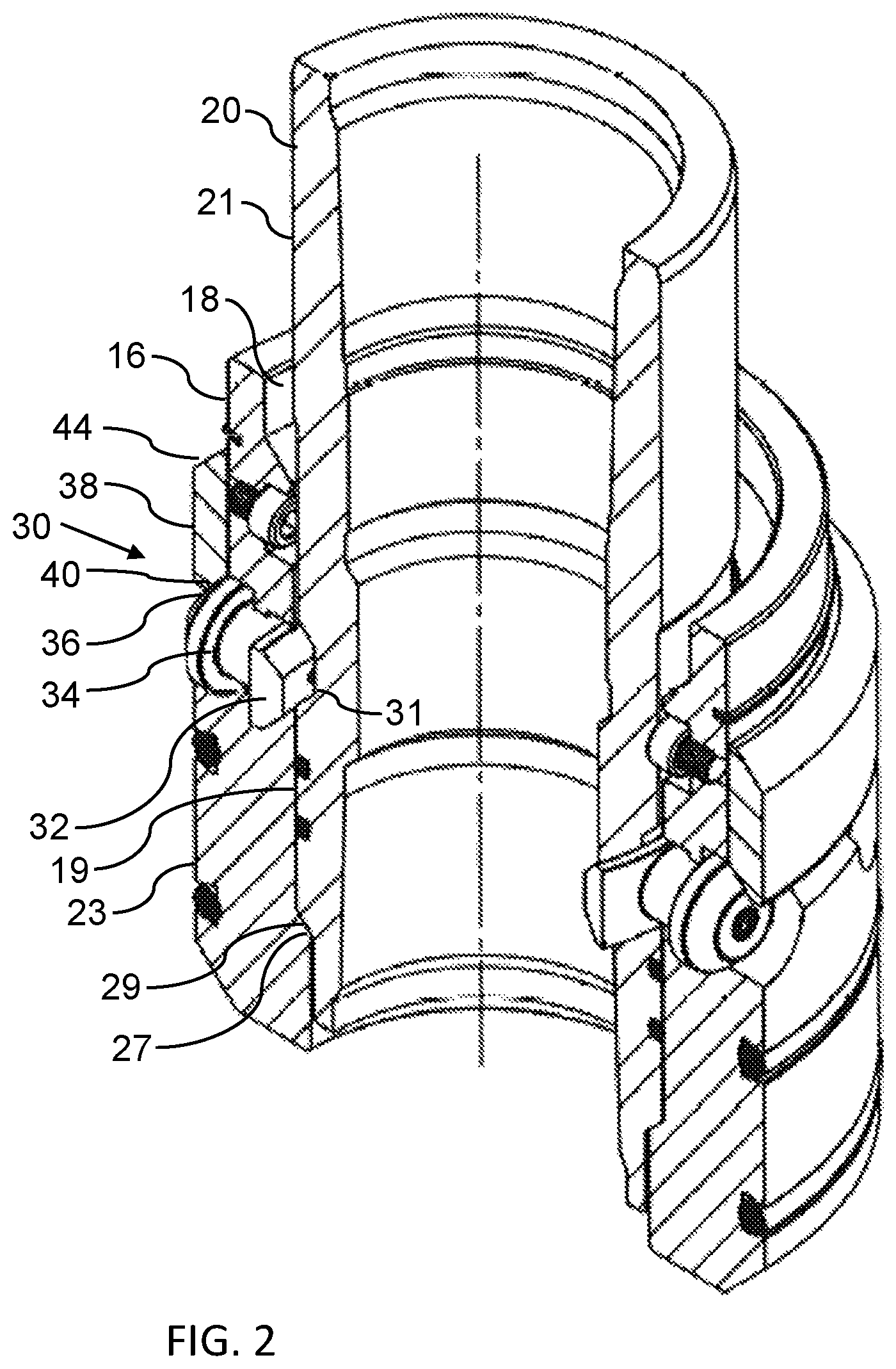 Patent US12305465 Figure 2 – Nested tubing hanger