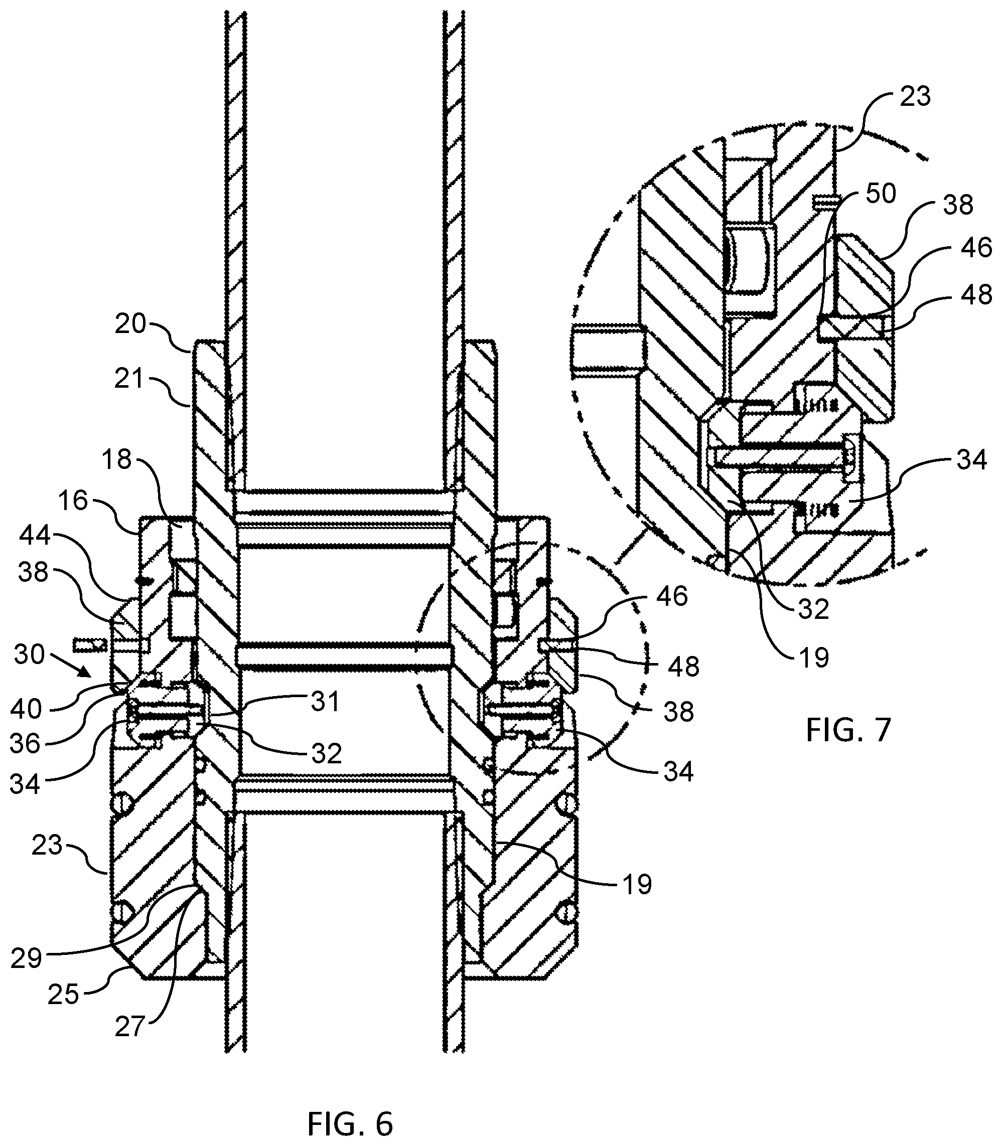 Patent US12305465 Figure 5 – Nested tubing hanger