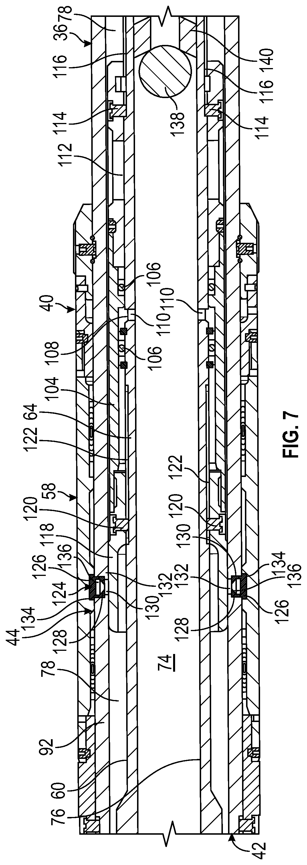 Patent US12305466 Figure 5 – Liner hanger system and method with non-pressure sensitive actuation