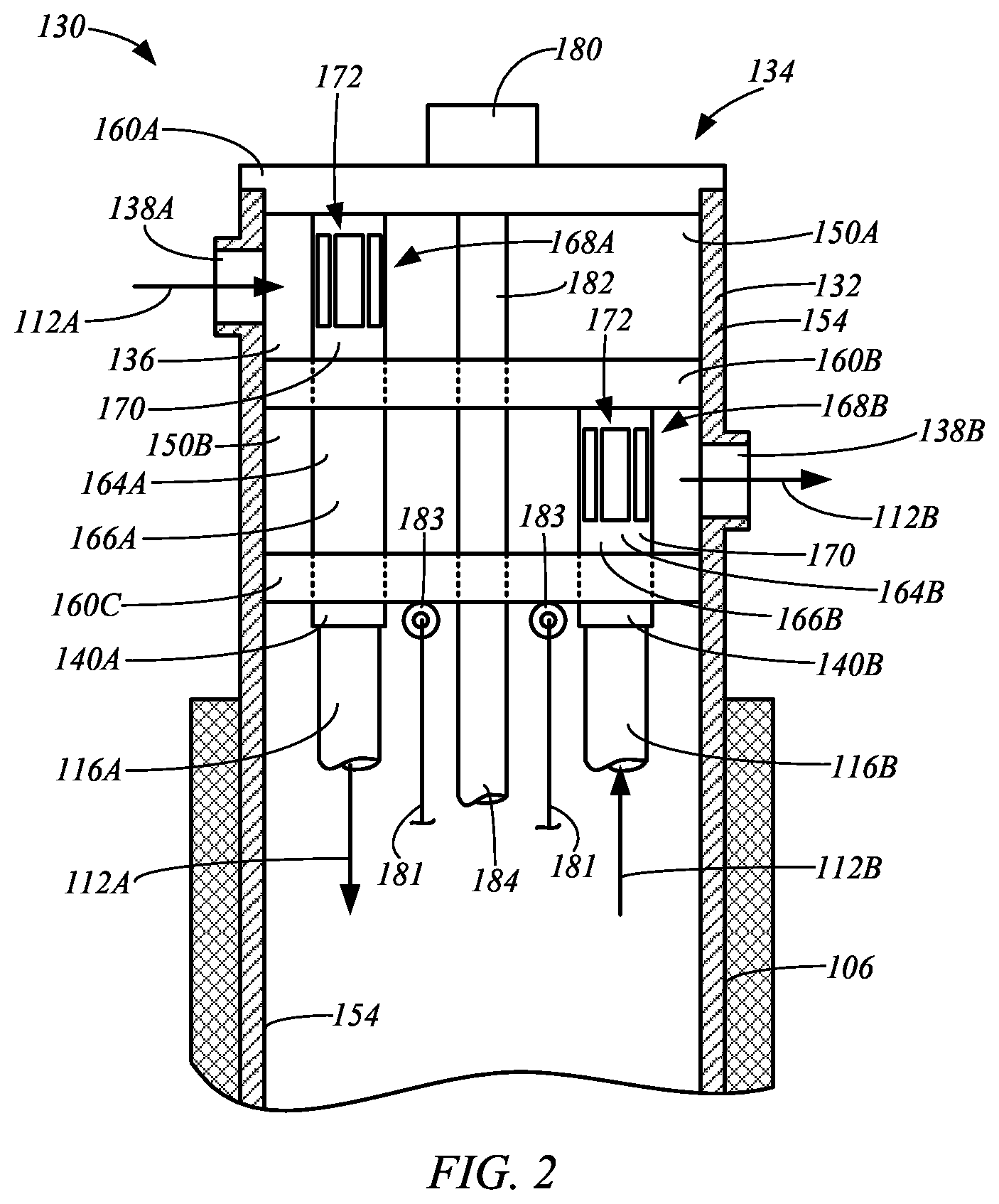 Patent US12305467 Figure 2 – Spool-type pitless adapter for groundwater heat exchanger