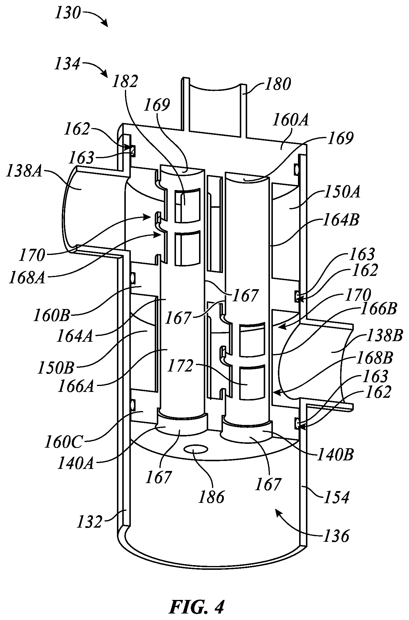 Patent US12305467 Figure 4 – Spool-type pitless adapter for groundwater heat exchanger