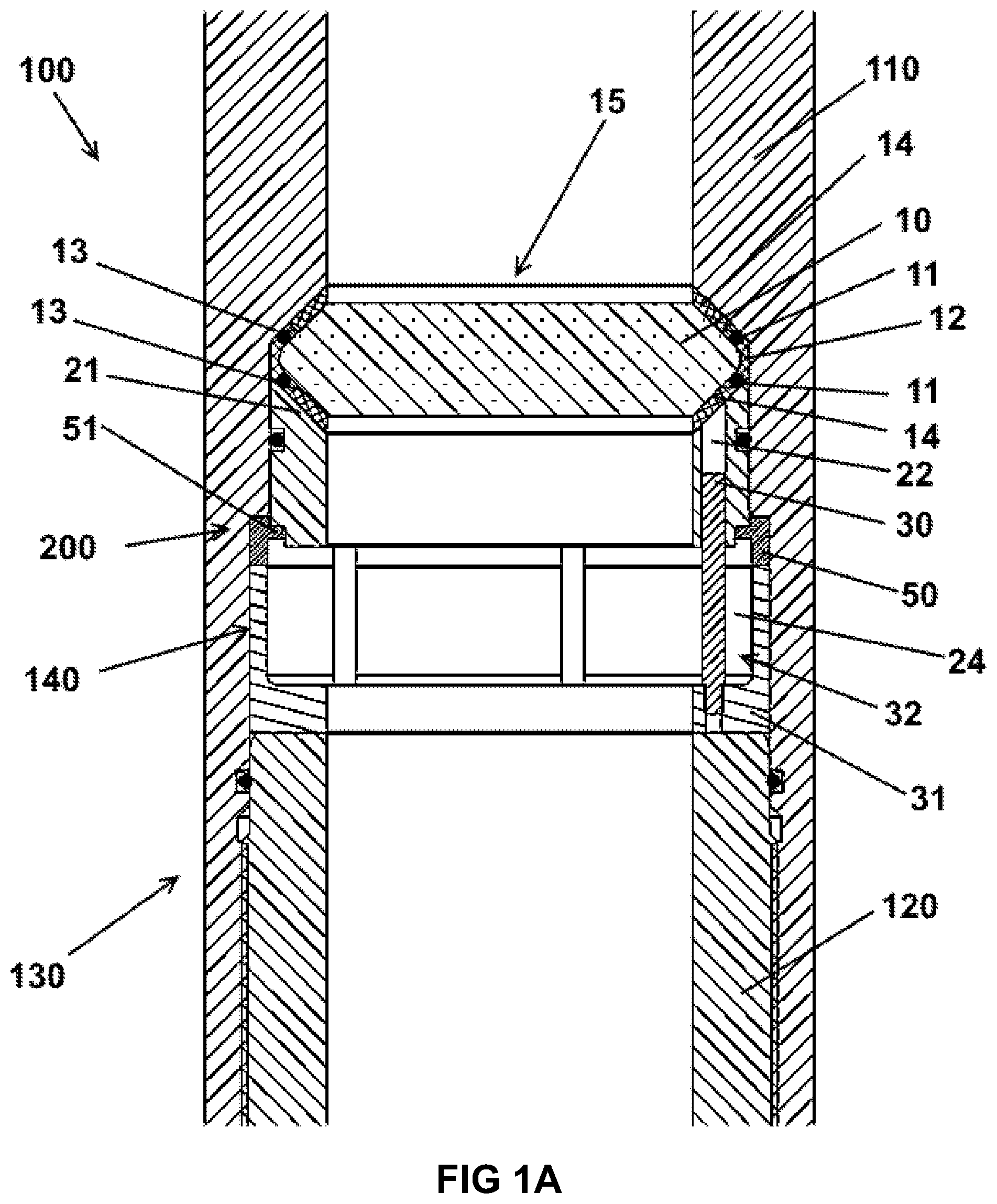 Patent US12305471 Figure 1 – Plug assembly with sloped walls
